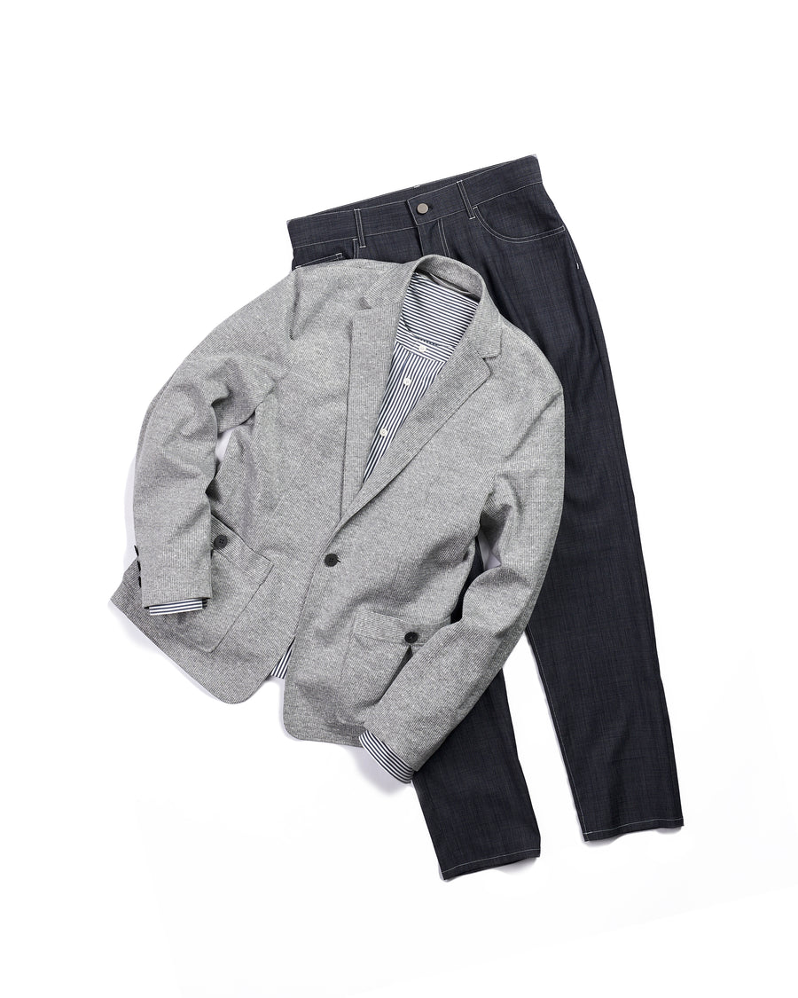 Denim-like Summer Wool Pants