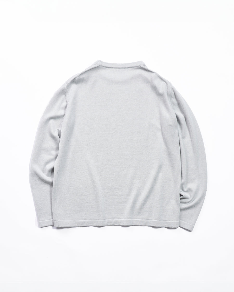 Silk wool knit top