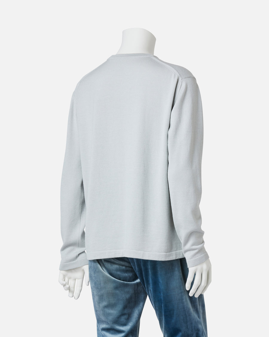 Silk wool knit top