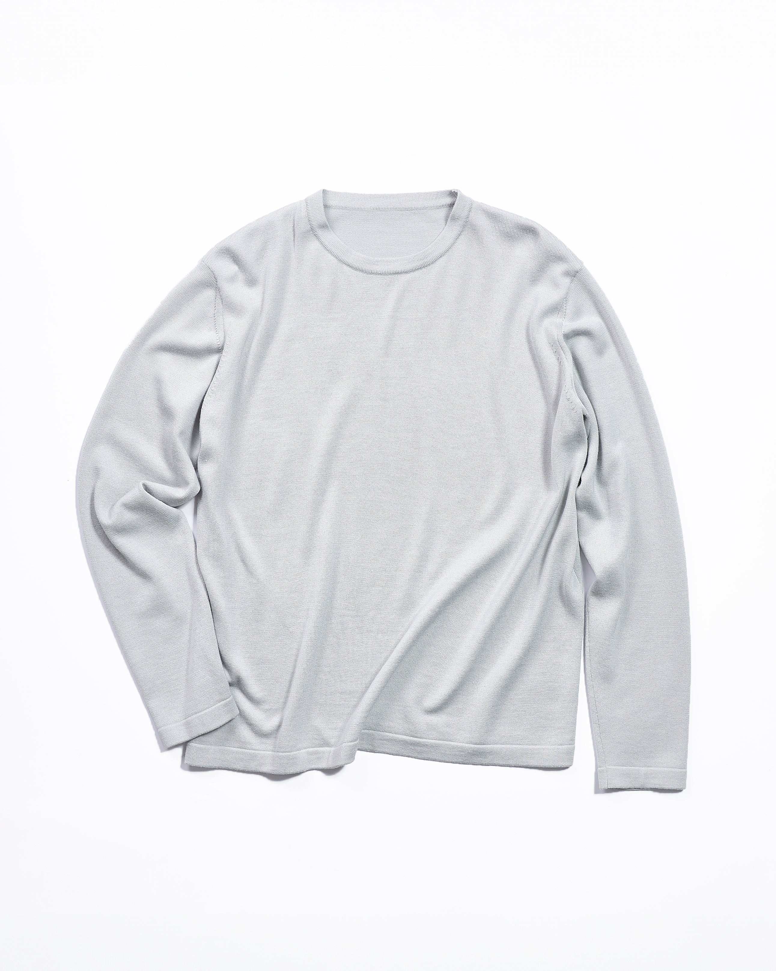 Silk wool knit top