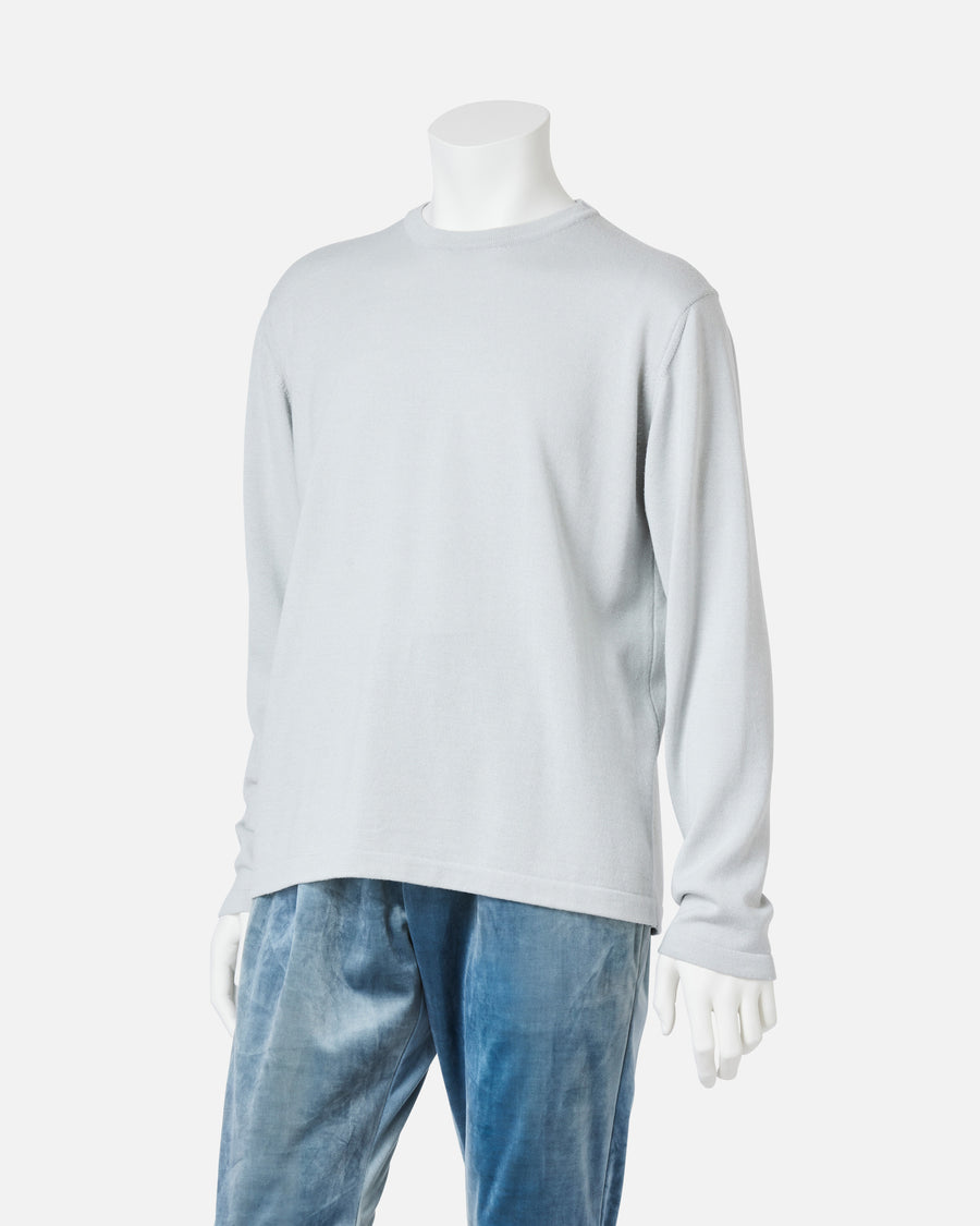 Silk wool knit top