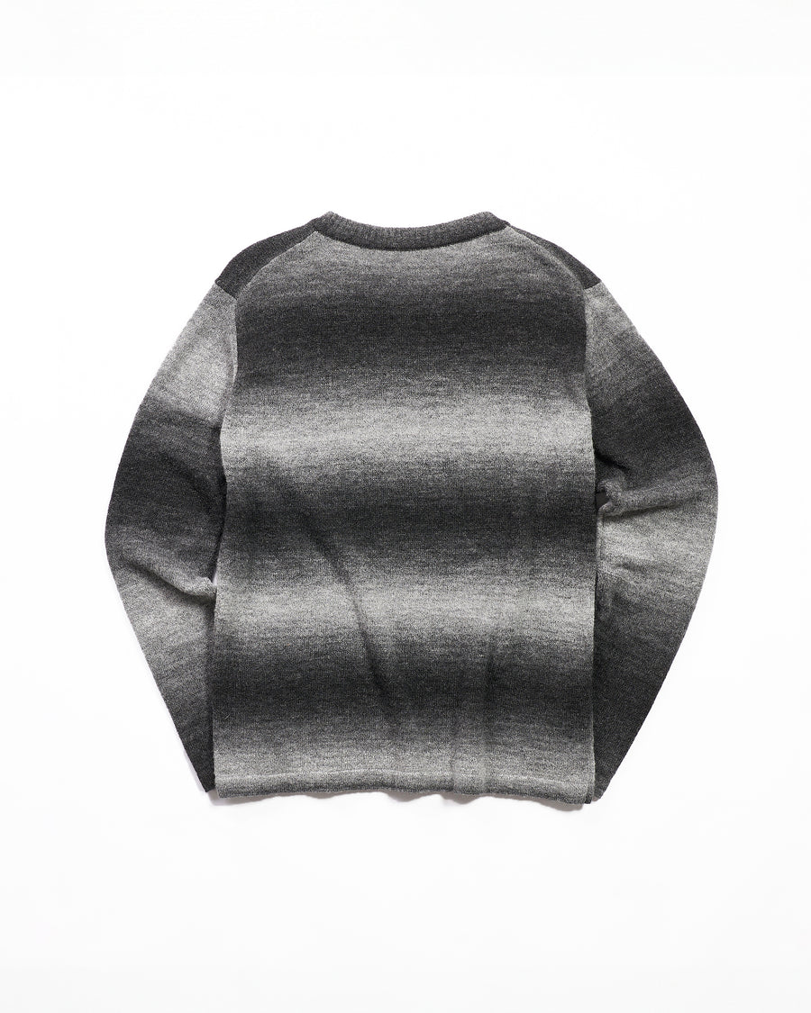 [Unisex] Gradient border knit pullover