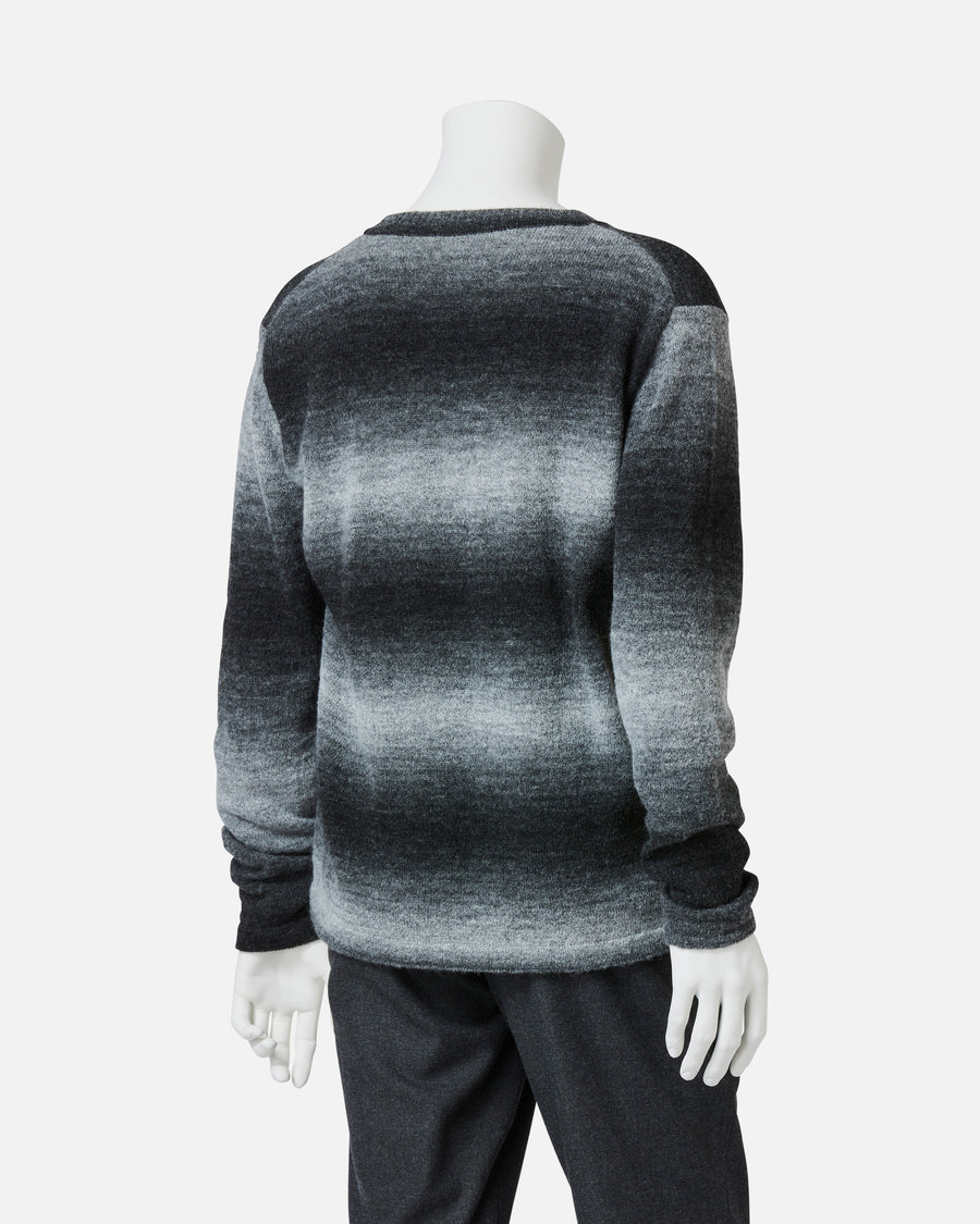 [Unisex] Gradient border knit pullover