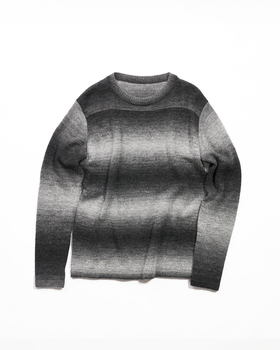 [Unisex] Gradient border knit pullover