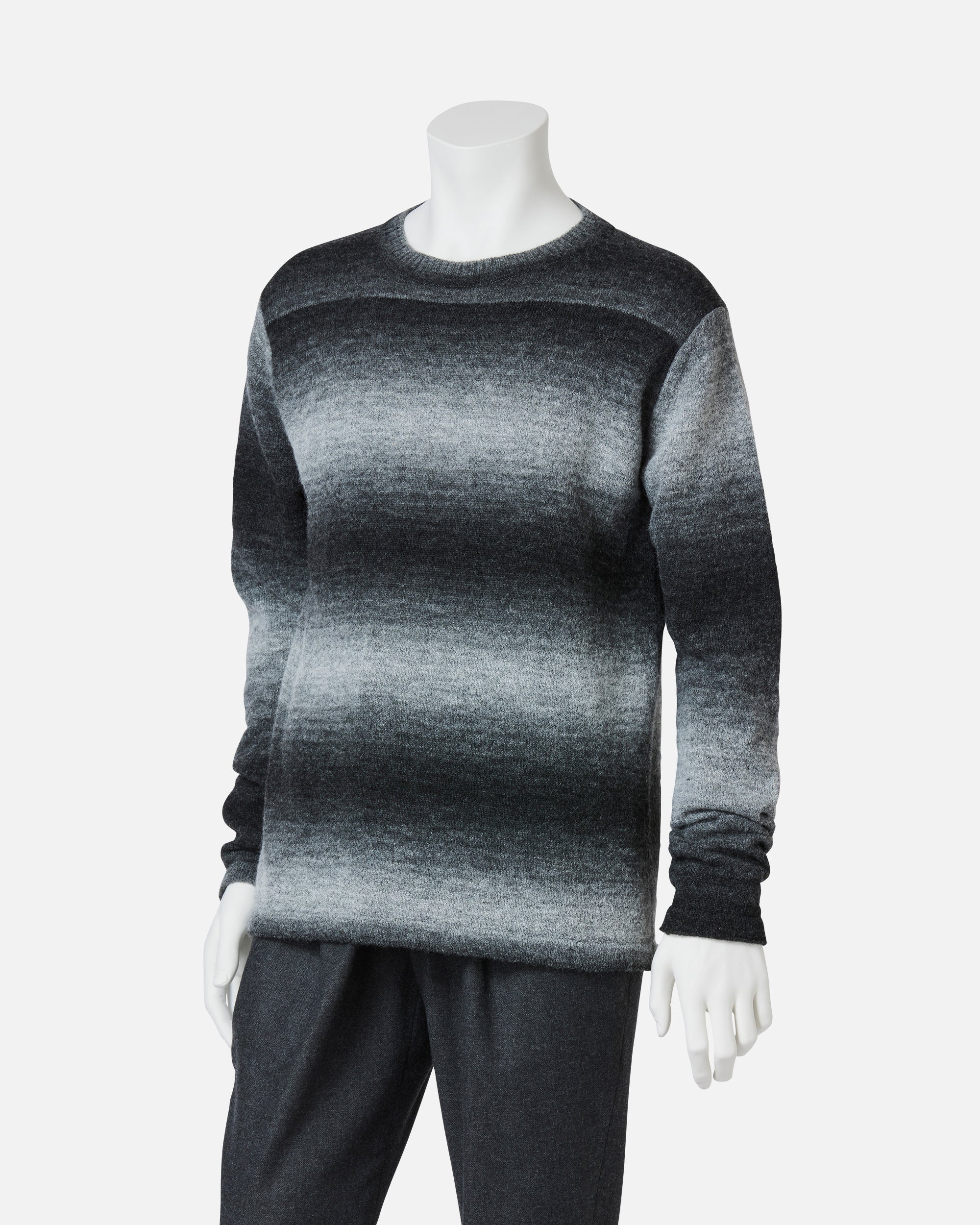 [Unisex] Gradient border knit pullover