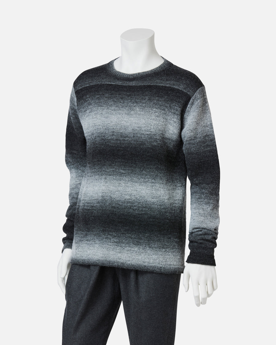[Unisex] Gradient border knit pullover