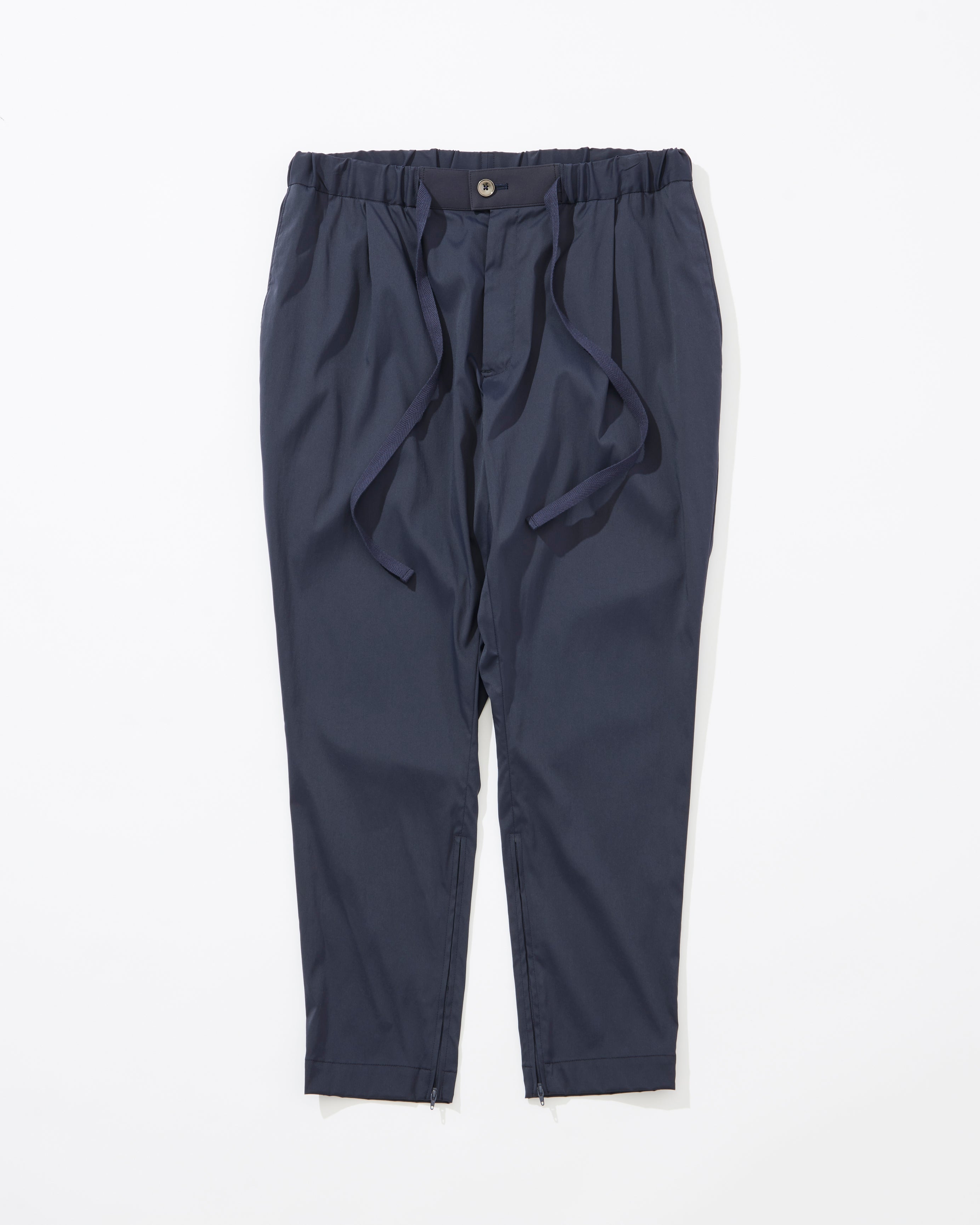 Luxurious nylon tapered pants
