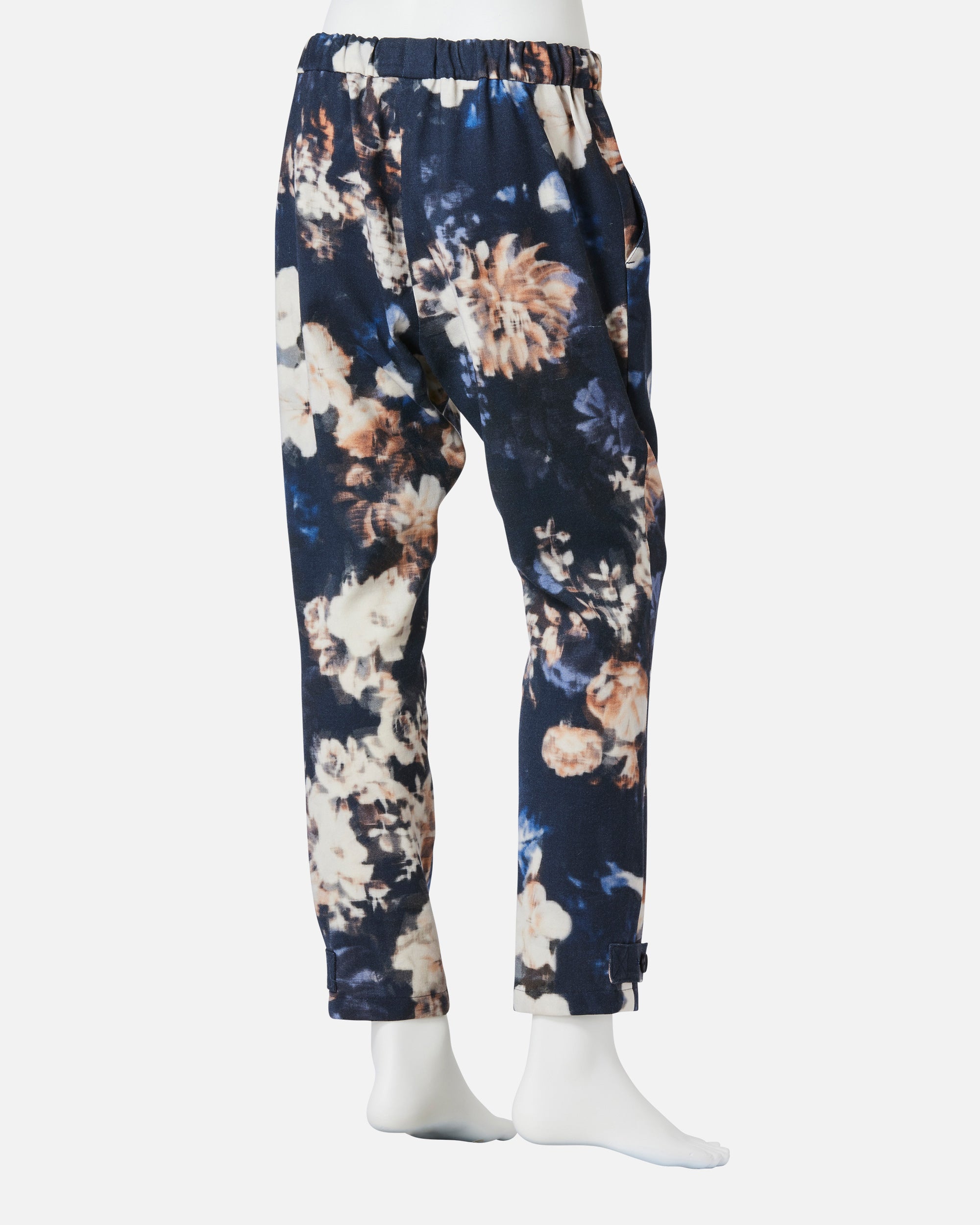 Stretch Viyella Print Drawcord Pants