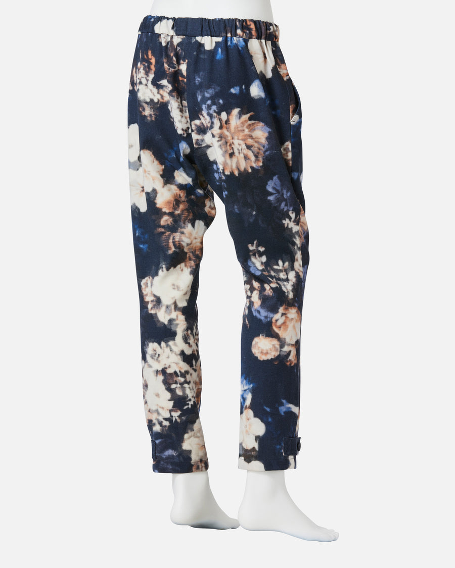 Stretch Viyella Print Drawcord Pants