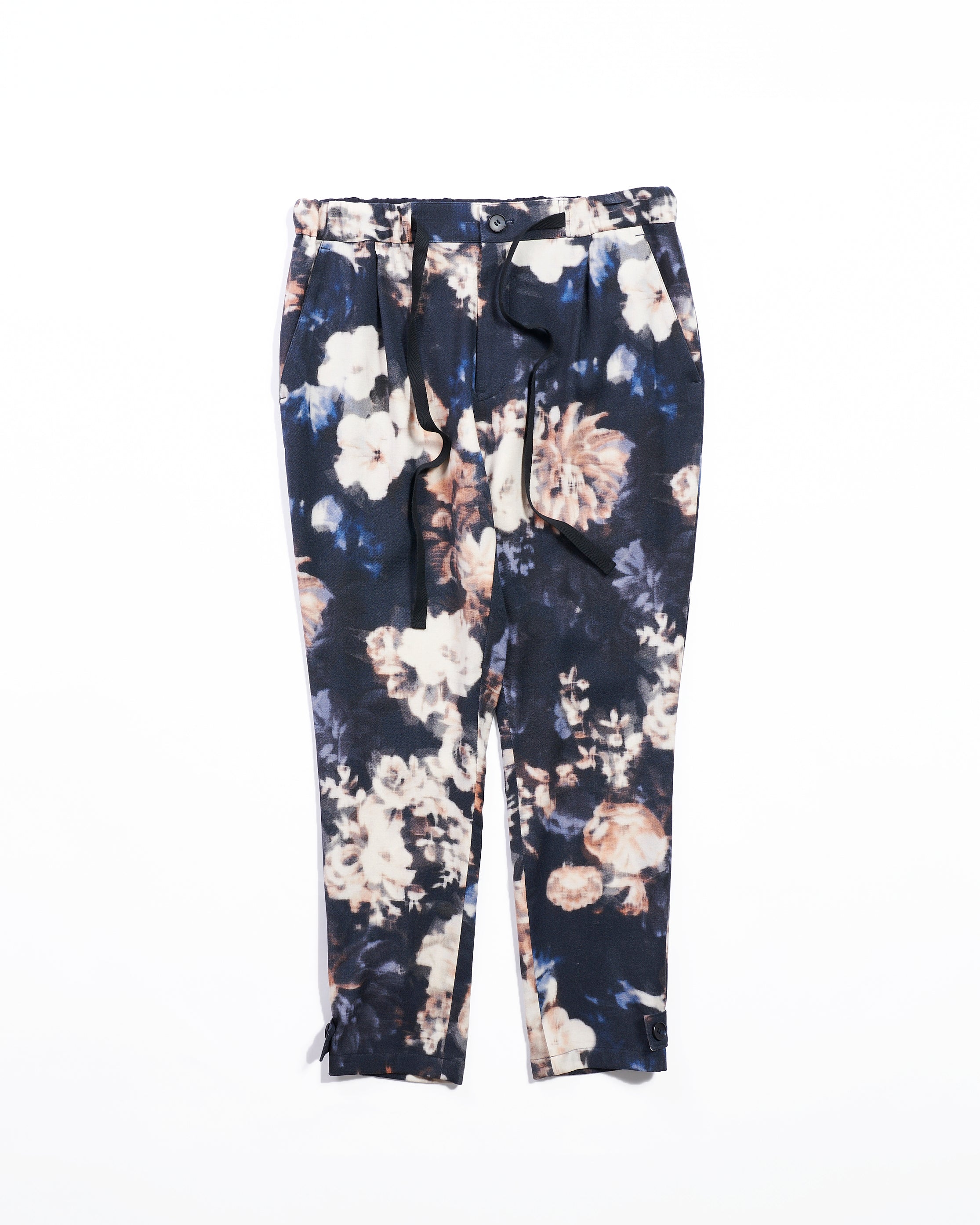 Stretch Viyella Print Drawcord Pants