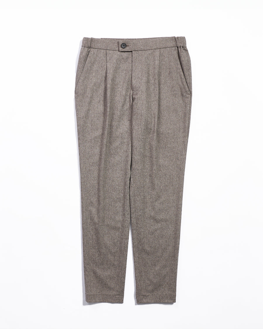 Stretch chambray slimming pants