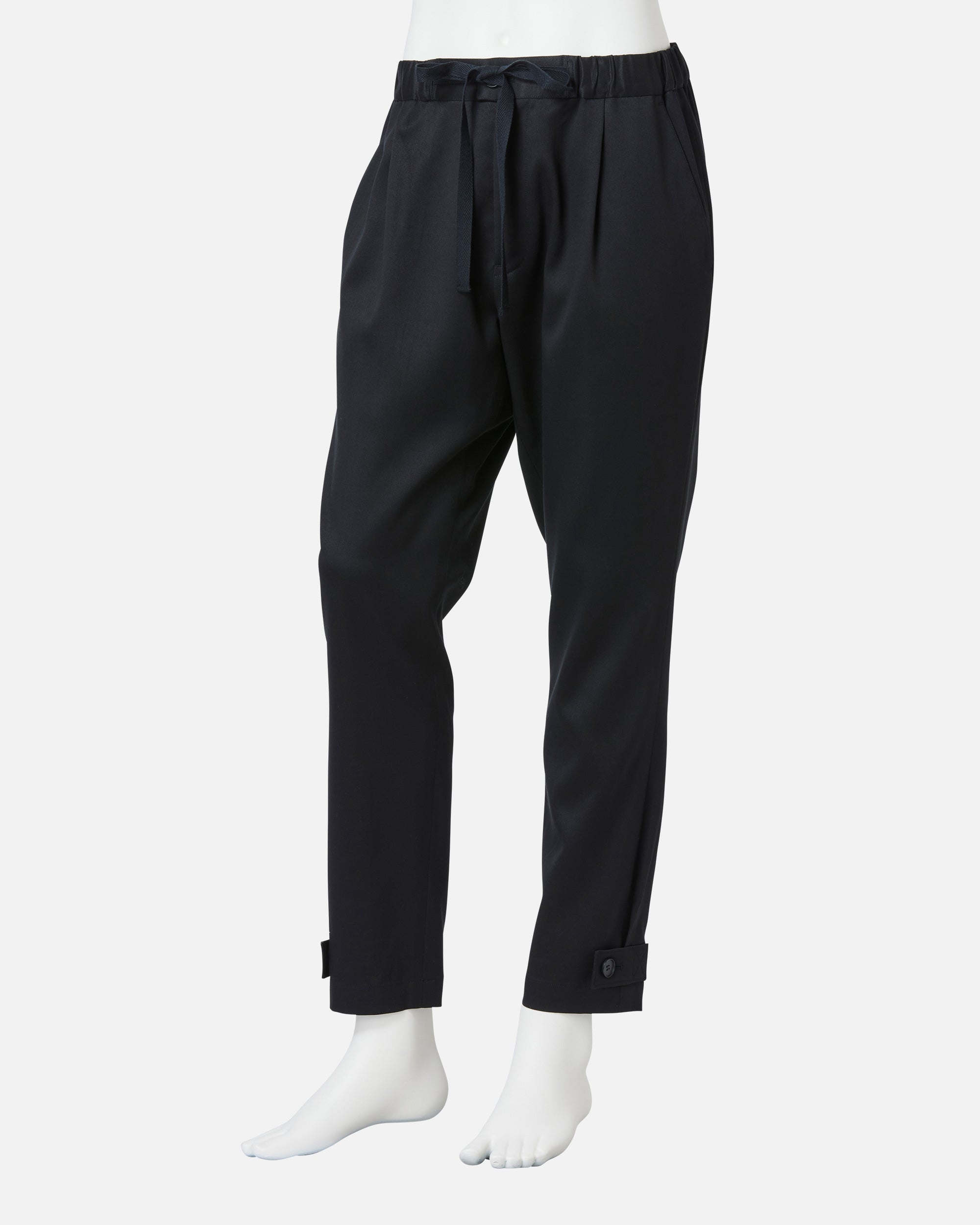 Tapered pants with tabs