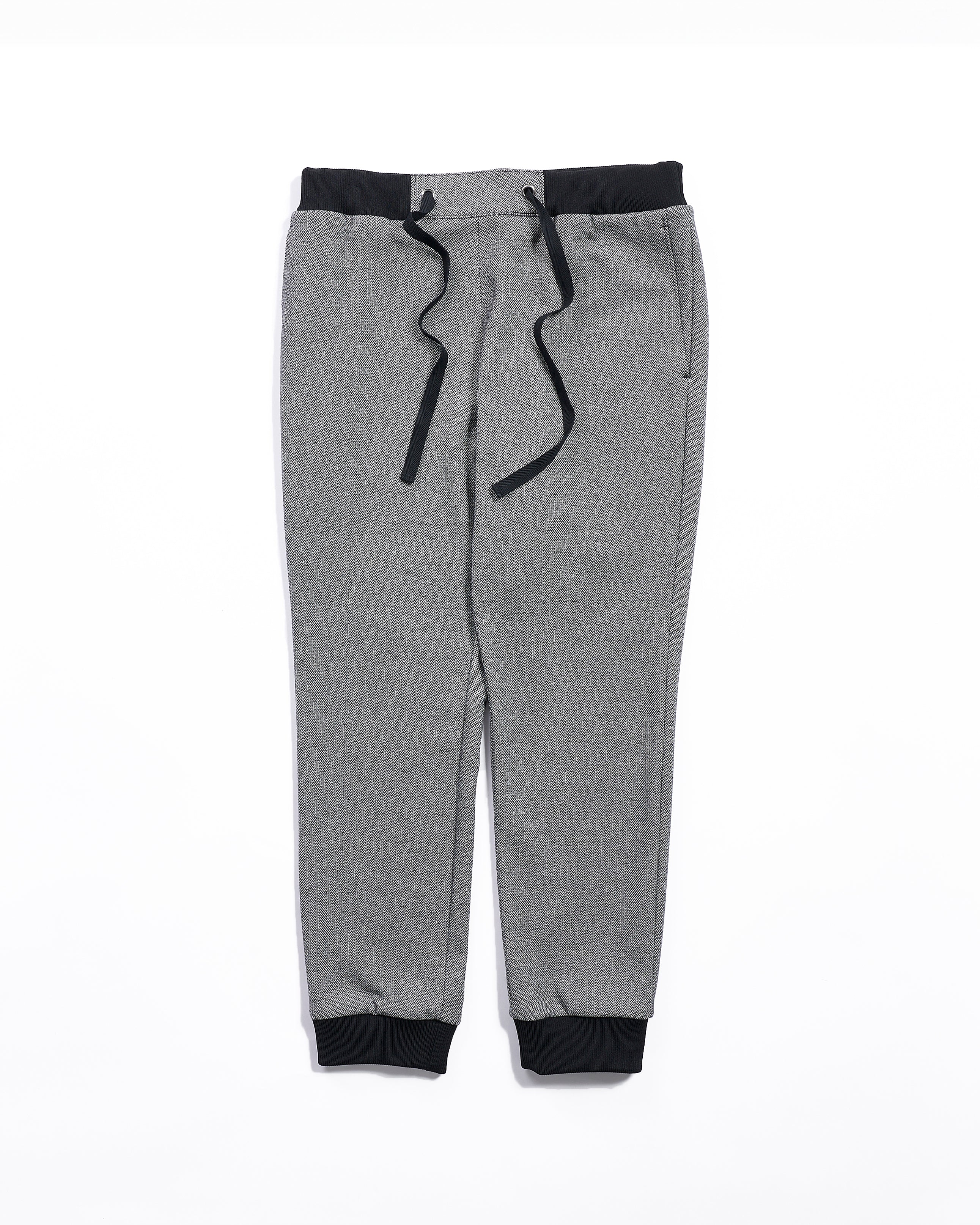 Jacquard jersey drawcord pants