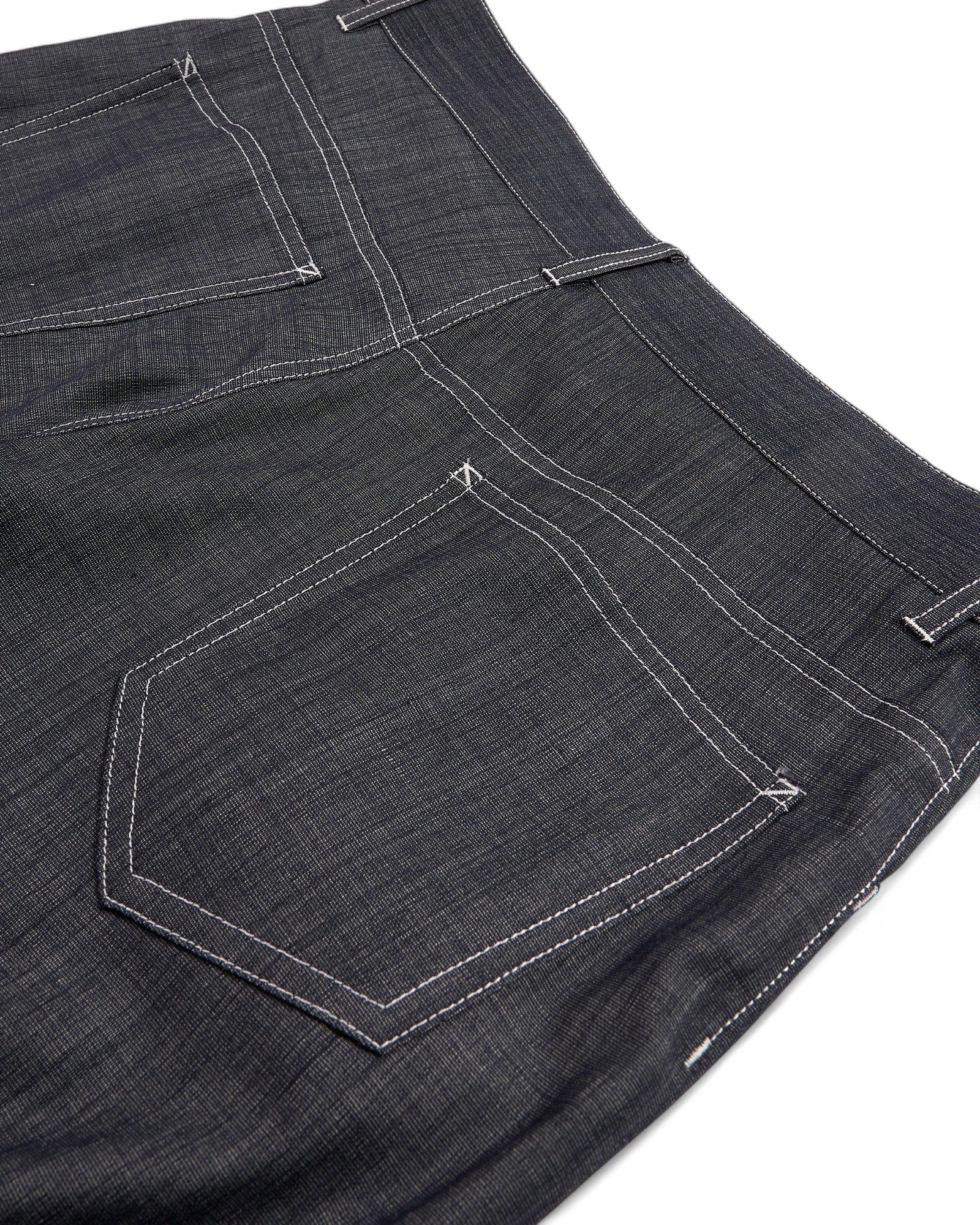 Denim-like Summer Wool Pants