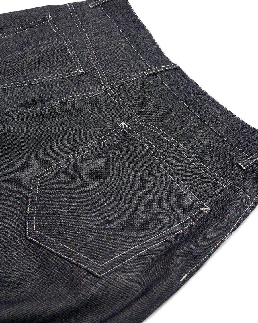 Denim-like Summer Wool Pants