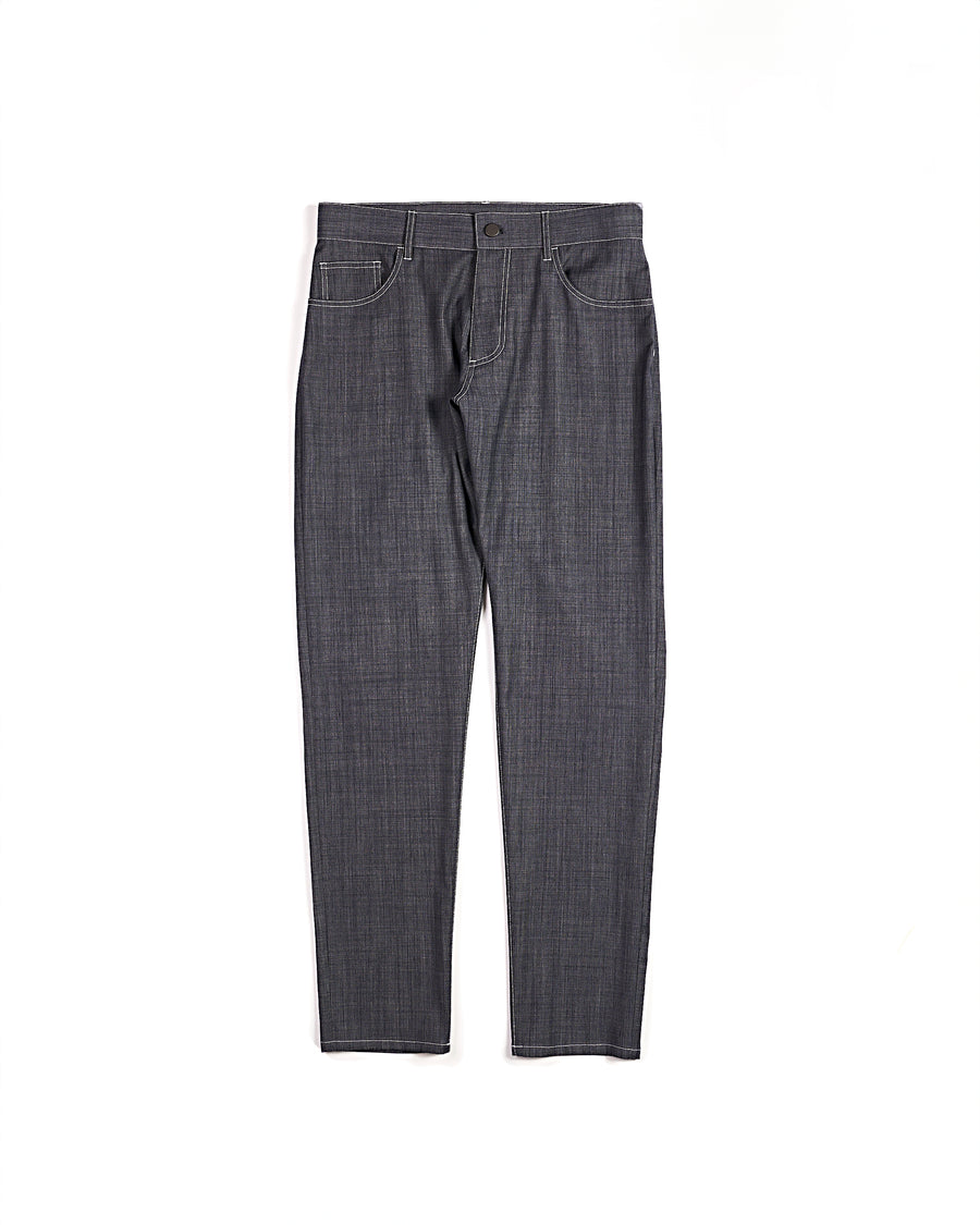 Denim-like Summer Wool Pants