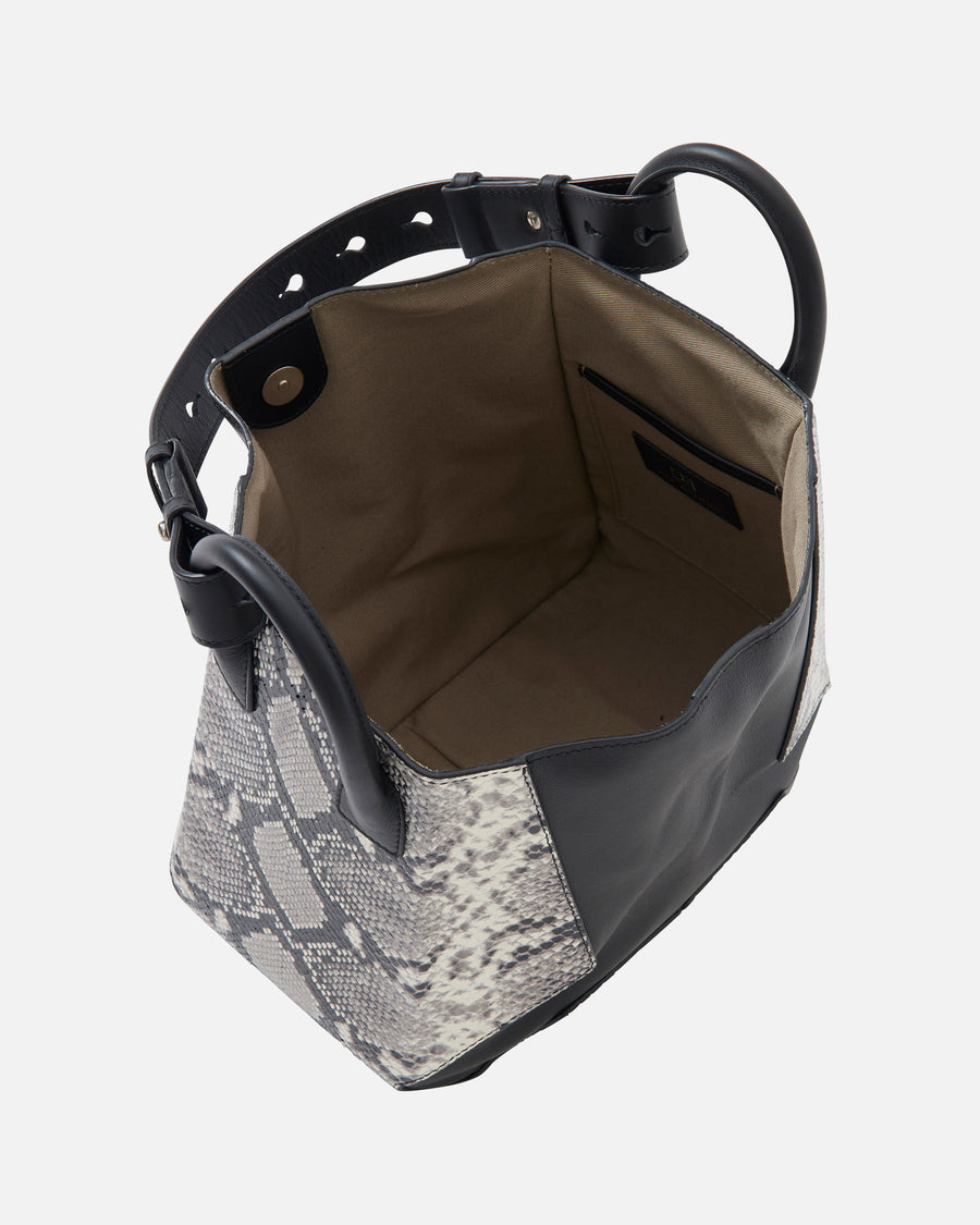 Combi leather shoulder bag (small)