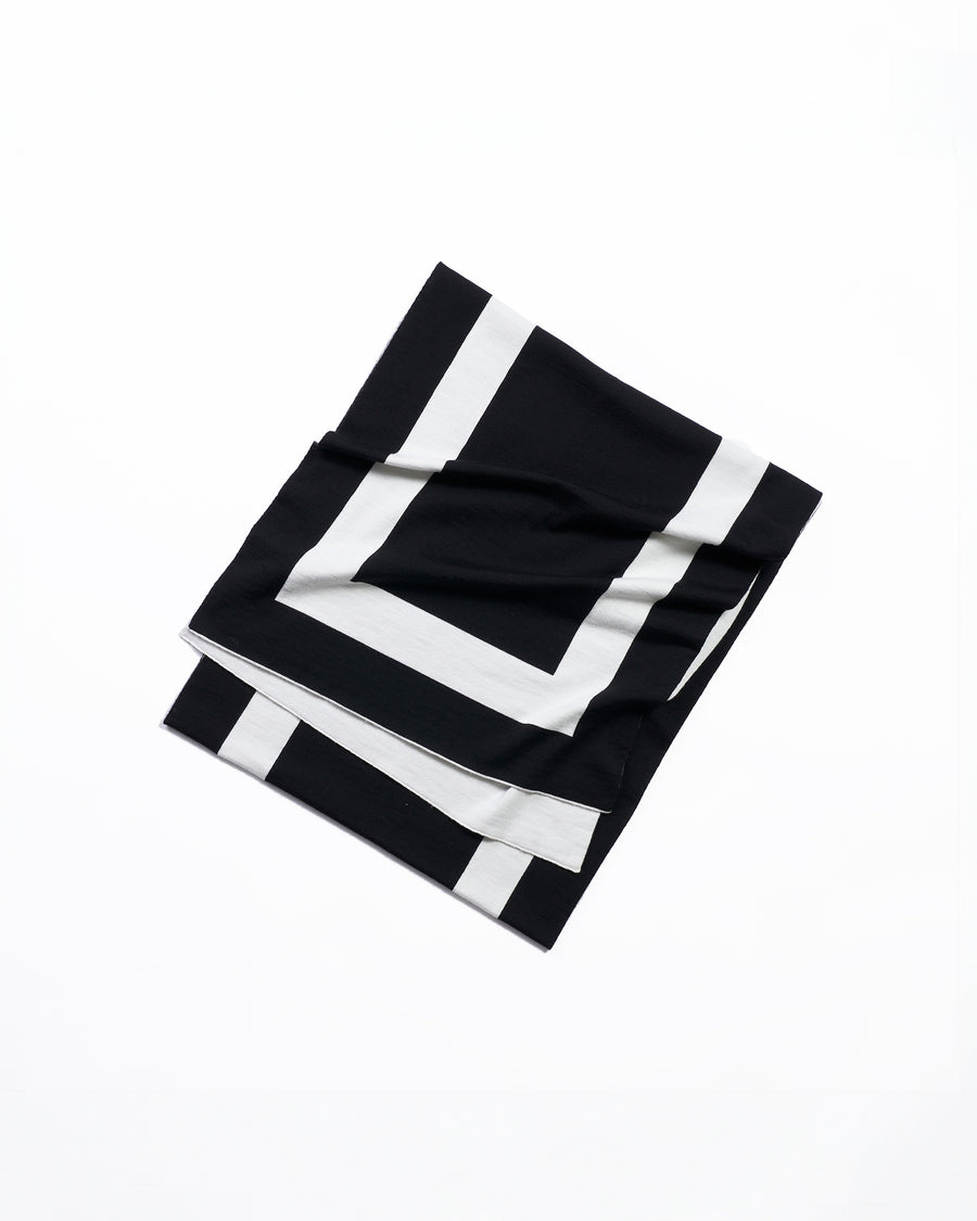 Big size wool knit stole