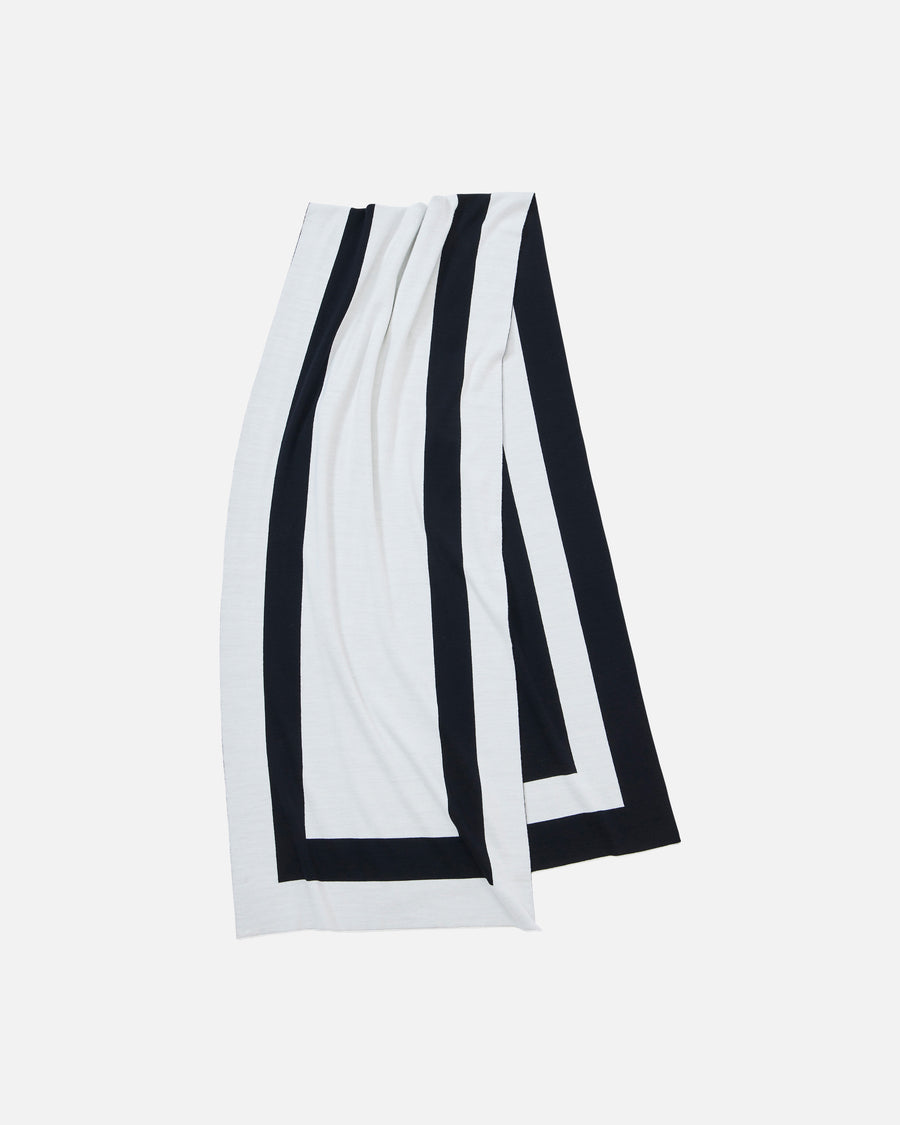 Big size wool knit stole