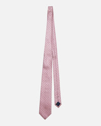 Small pattern silk tie