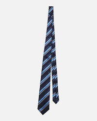 Multi-stripe silk tie