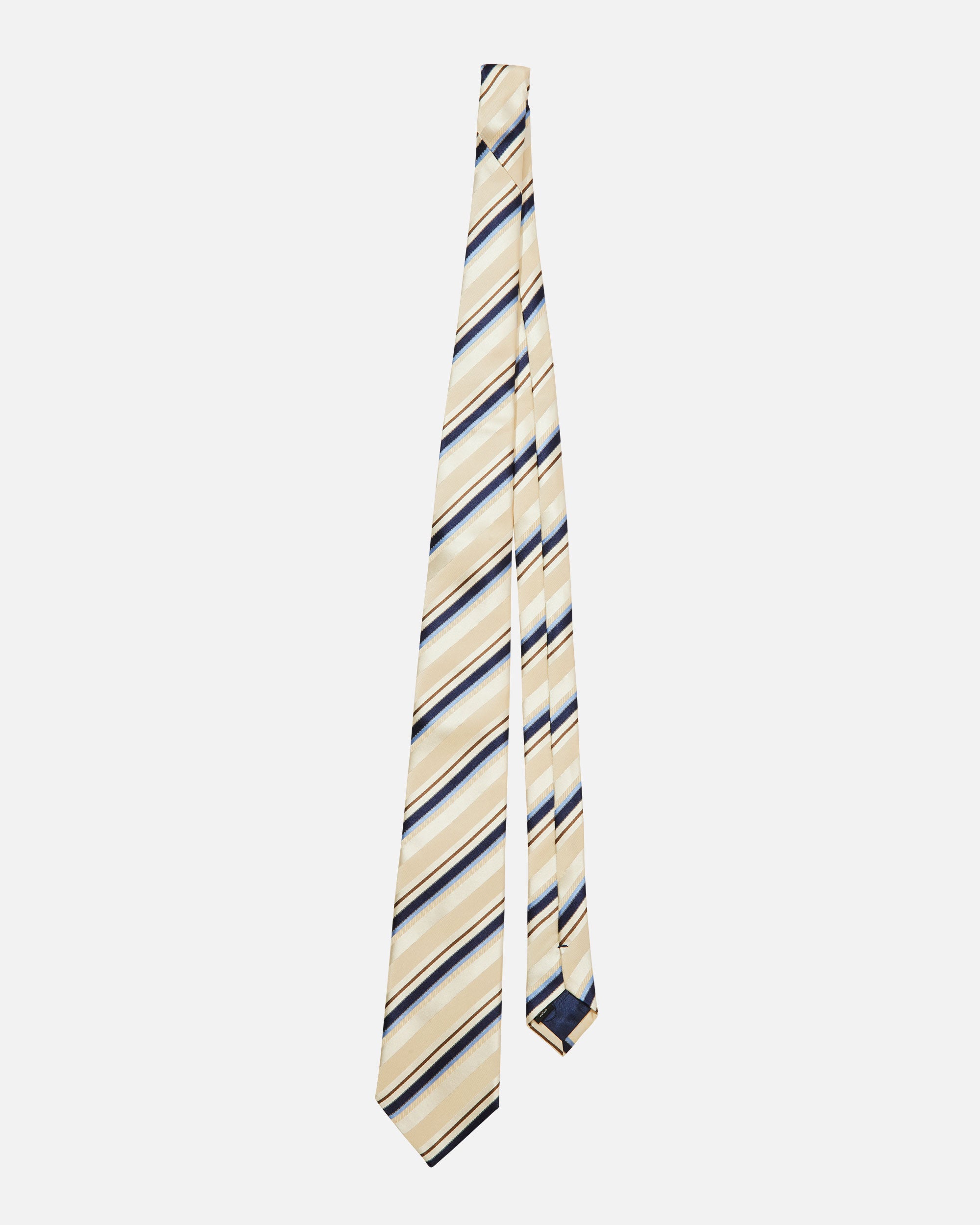 Multi-stripe silk tie