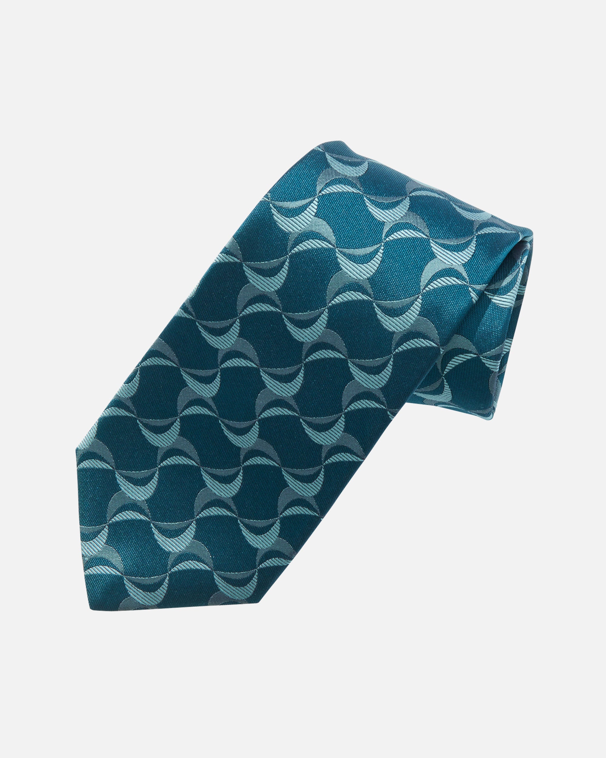 Graphic Wave Silk Tie