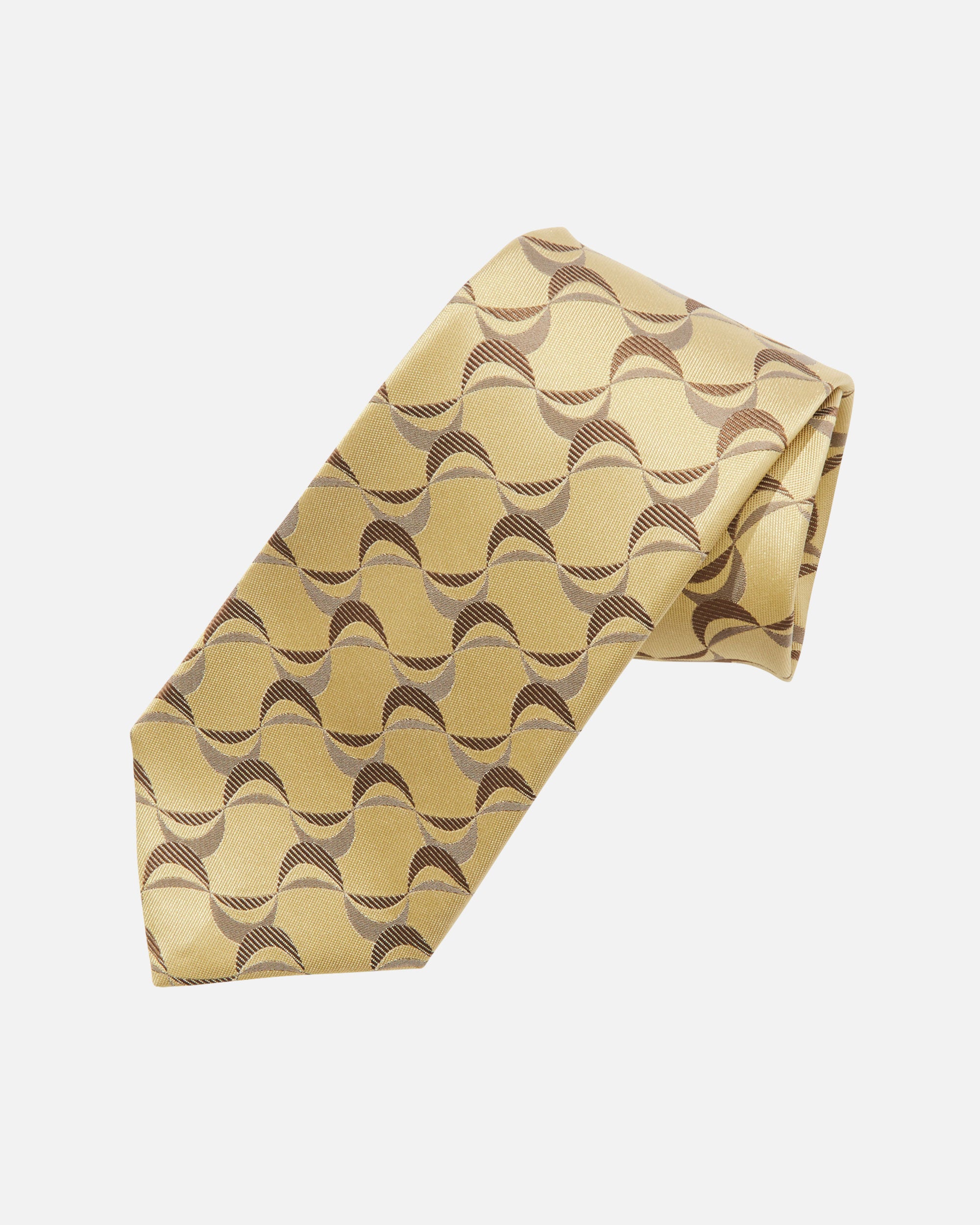 Graphic Wave Silk Tie