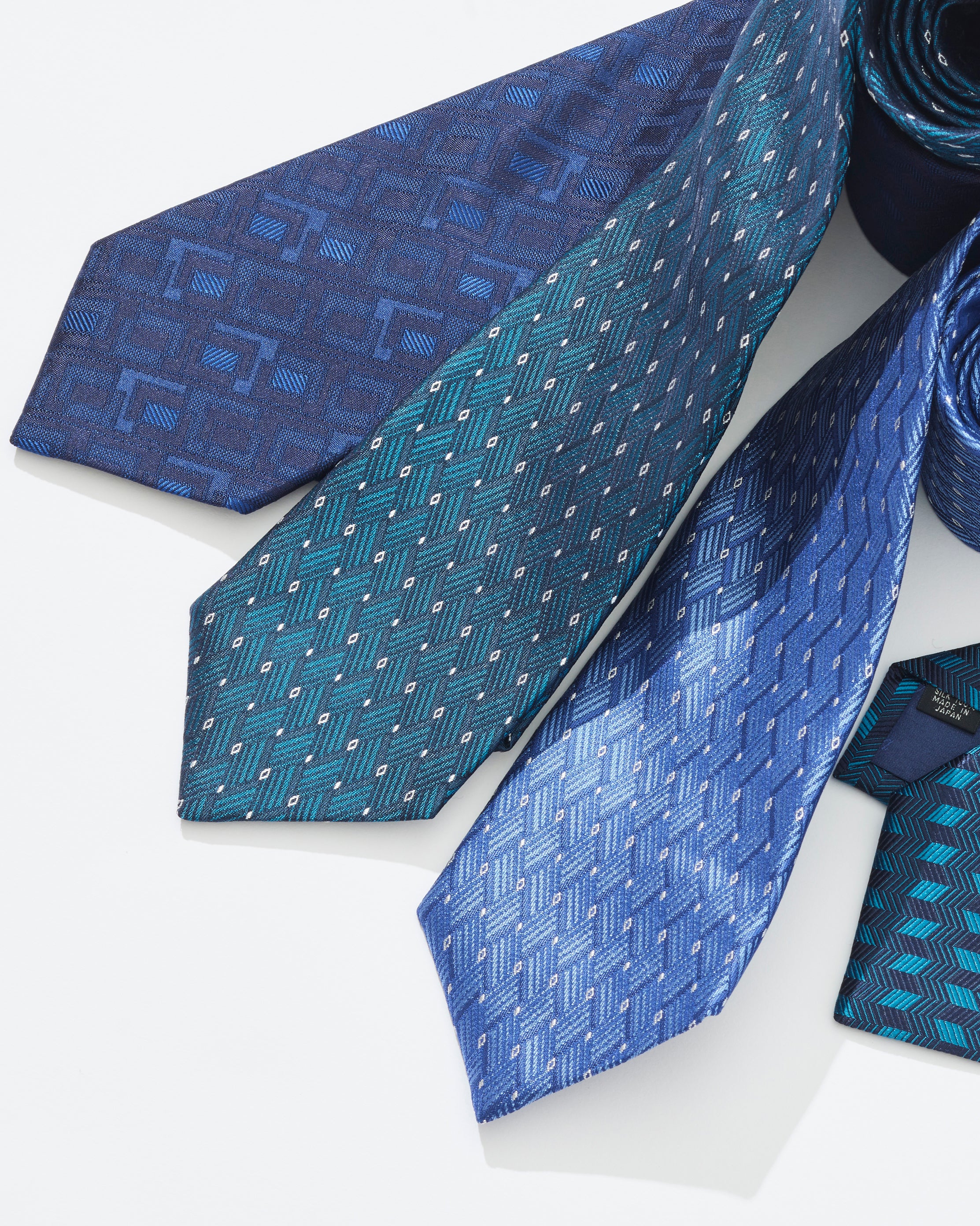 Geometric Square Silk Tie
