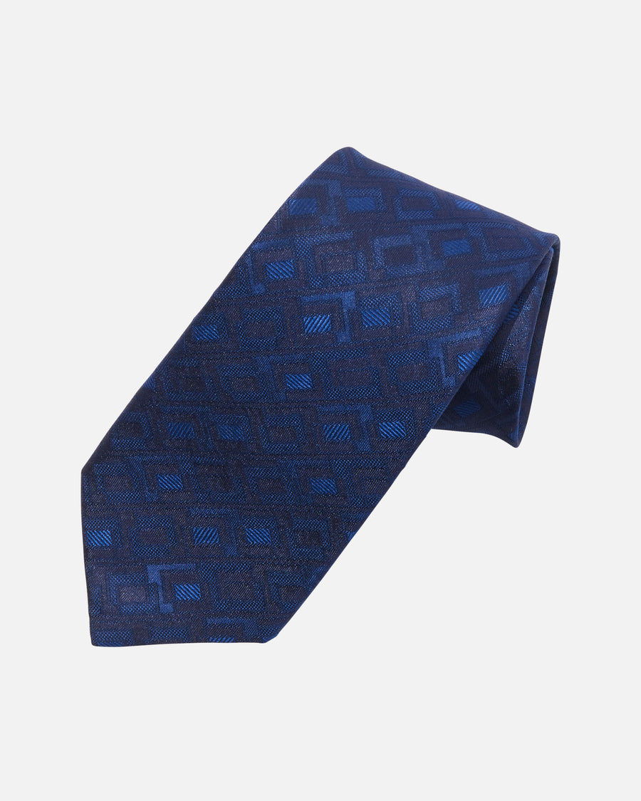 Geometric Square Silk Tie