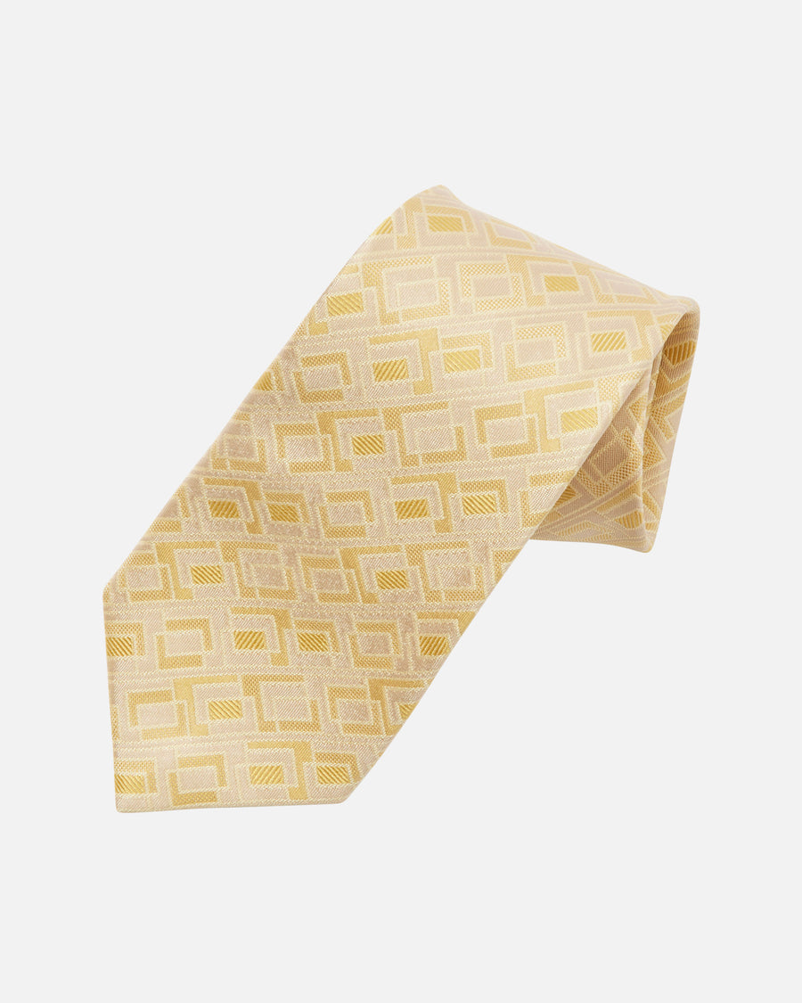 Geometric Square Silk Tie