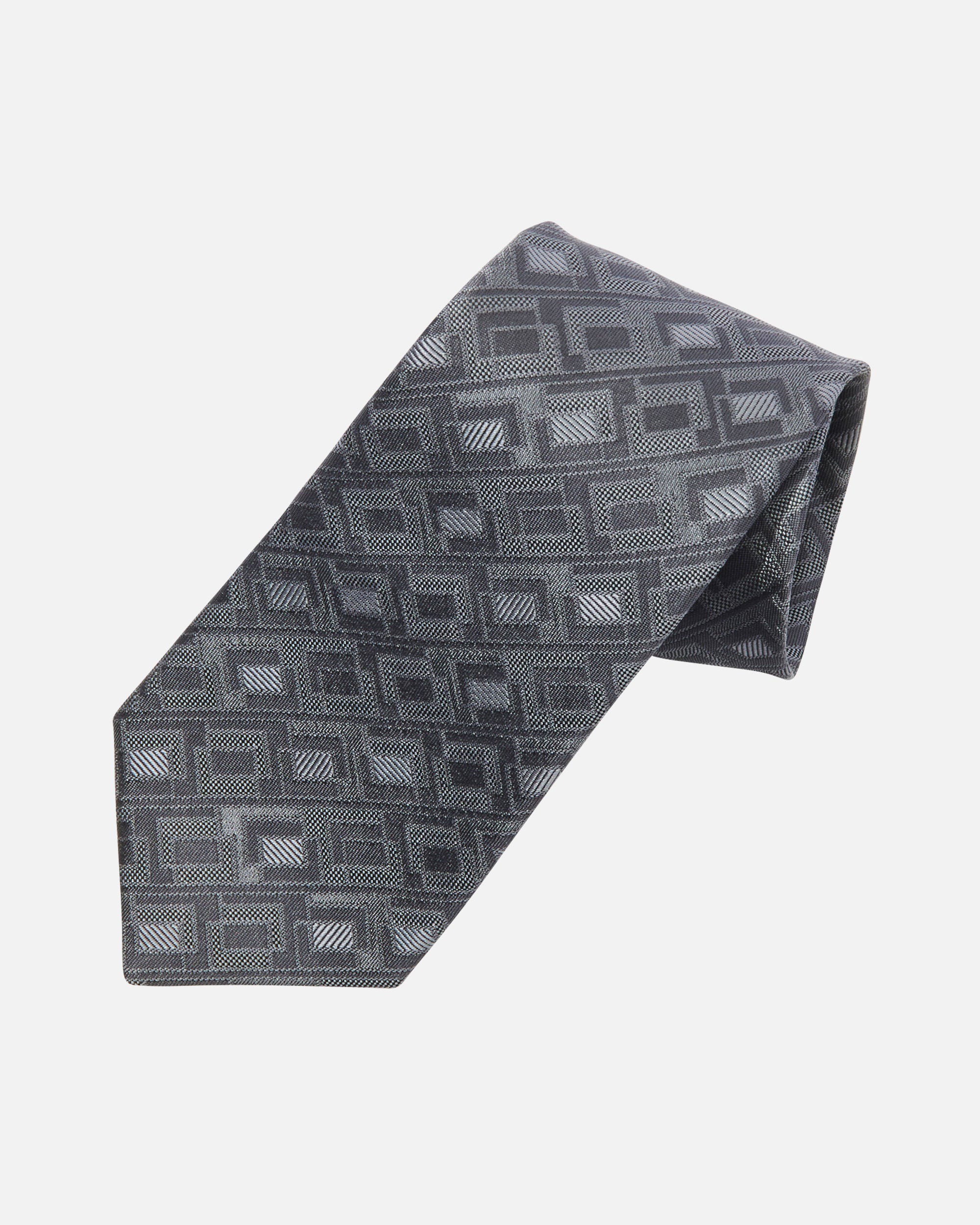 Geometric Square Silk Tie