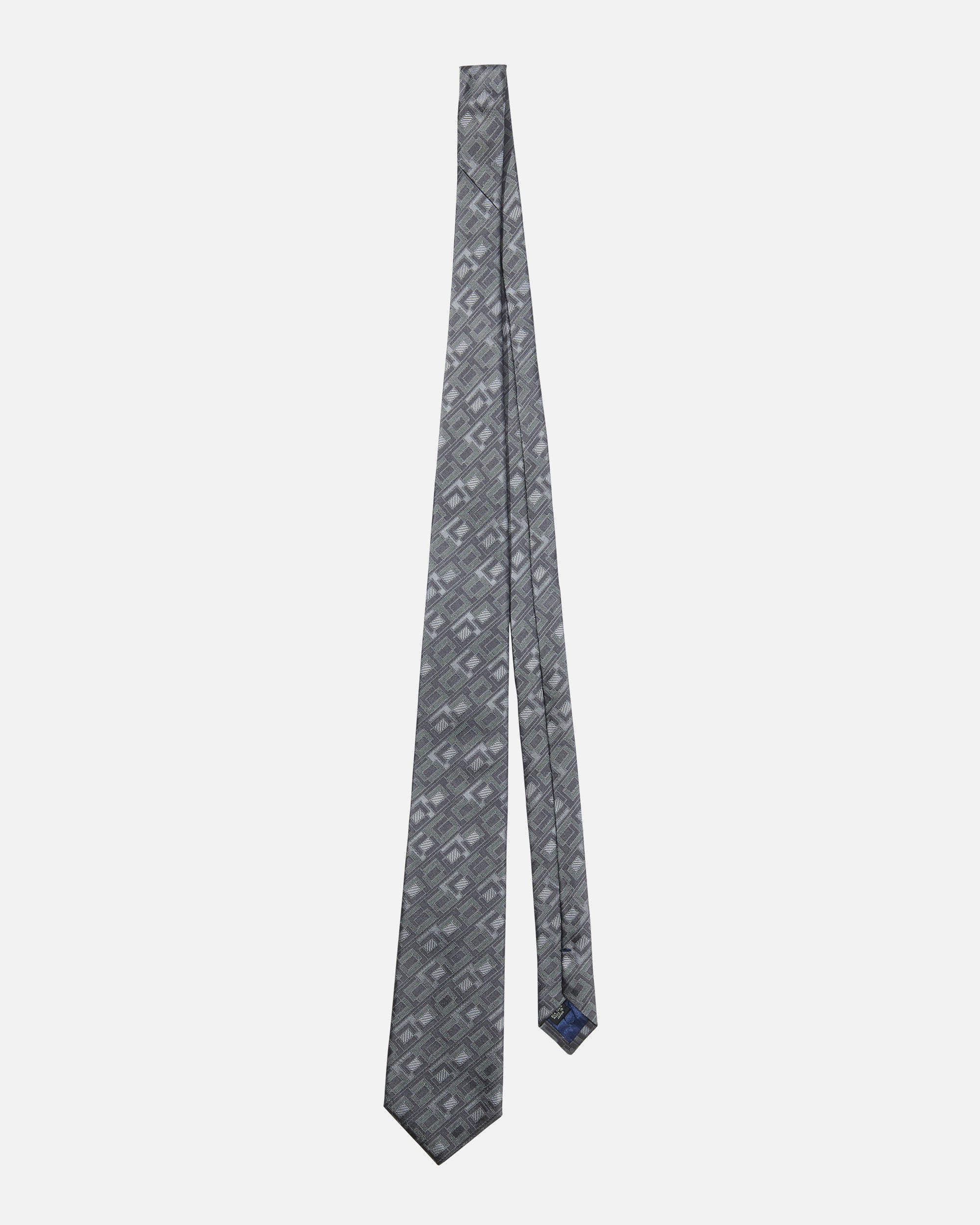 Geometric Square Silk Tie