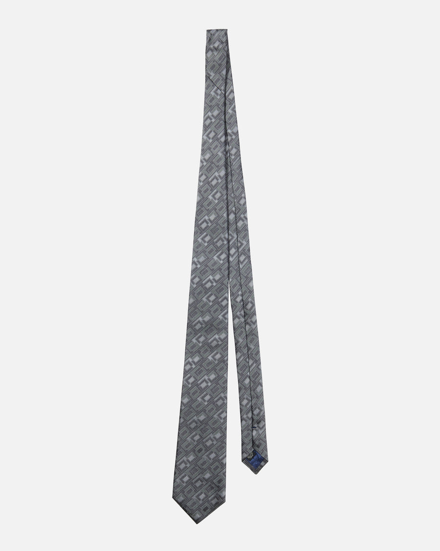 Geometric Square Silk Tie