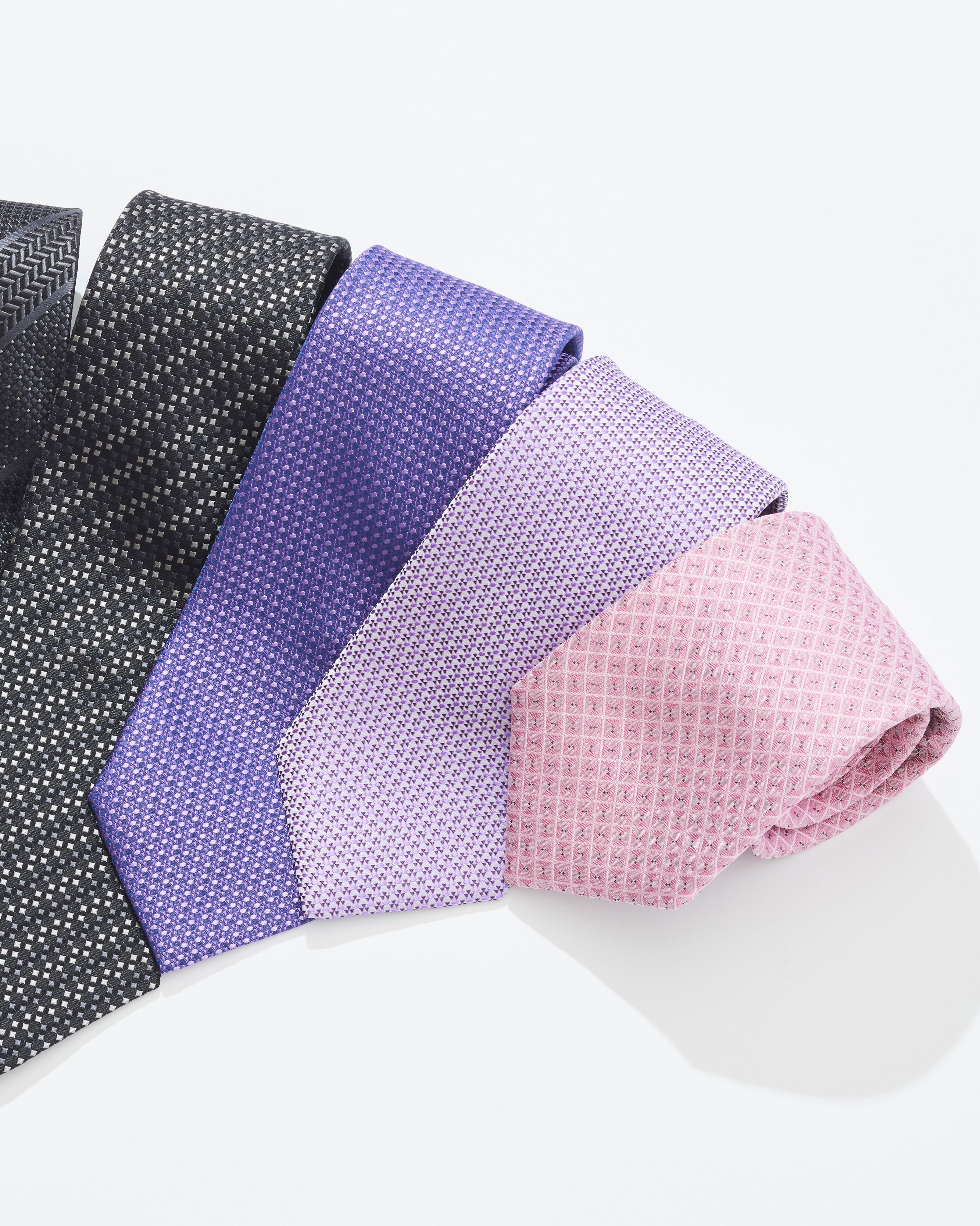 Dot and Grid Silk Tie