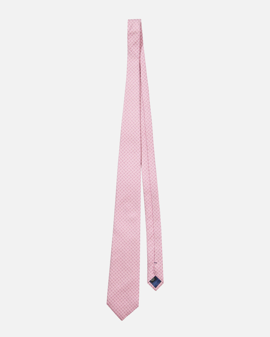 Dot and Grid Silk Tie