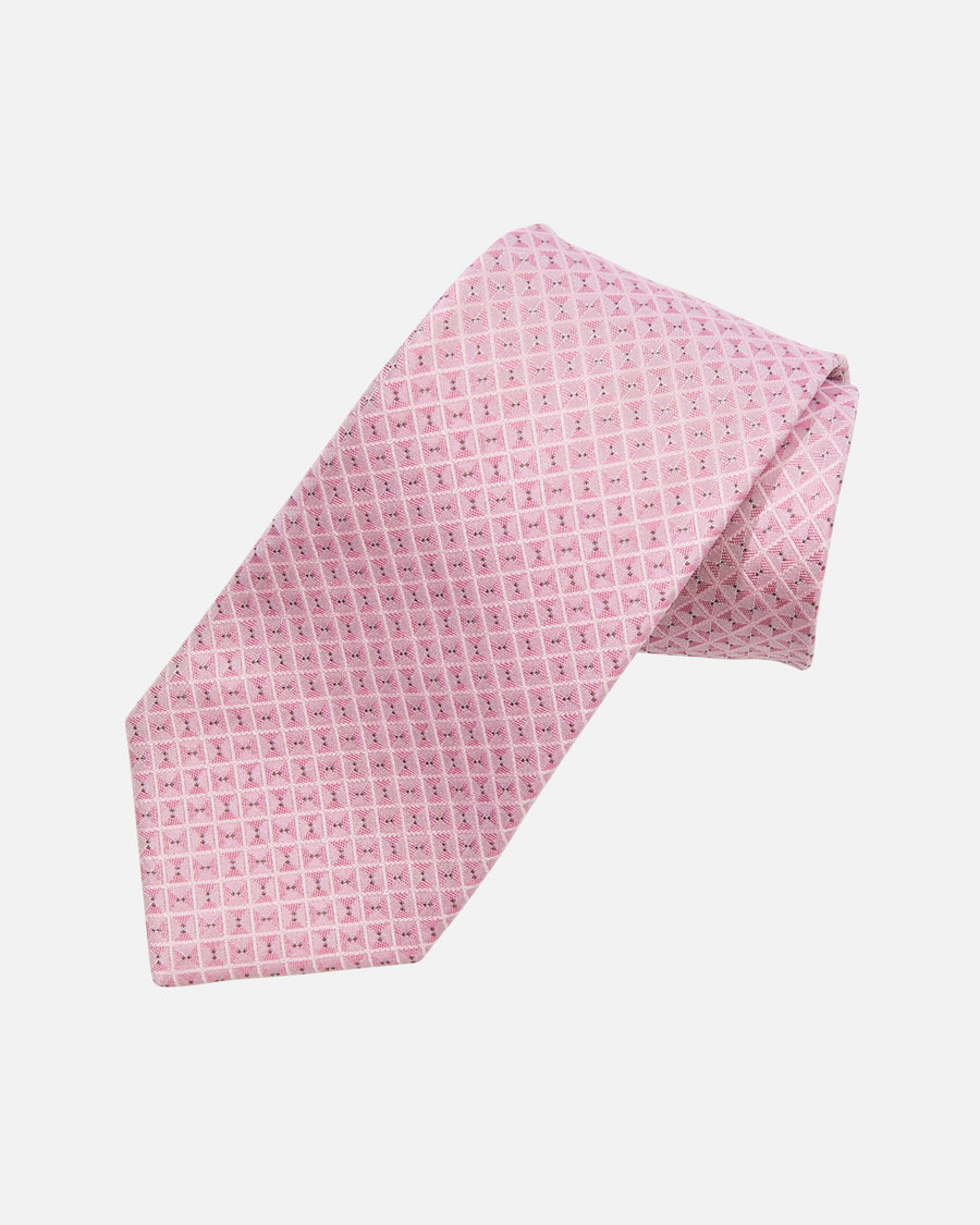 Dot and Grid Silk Tie