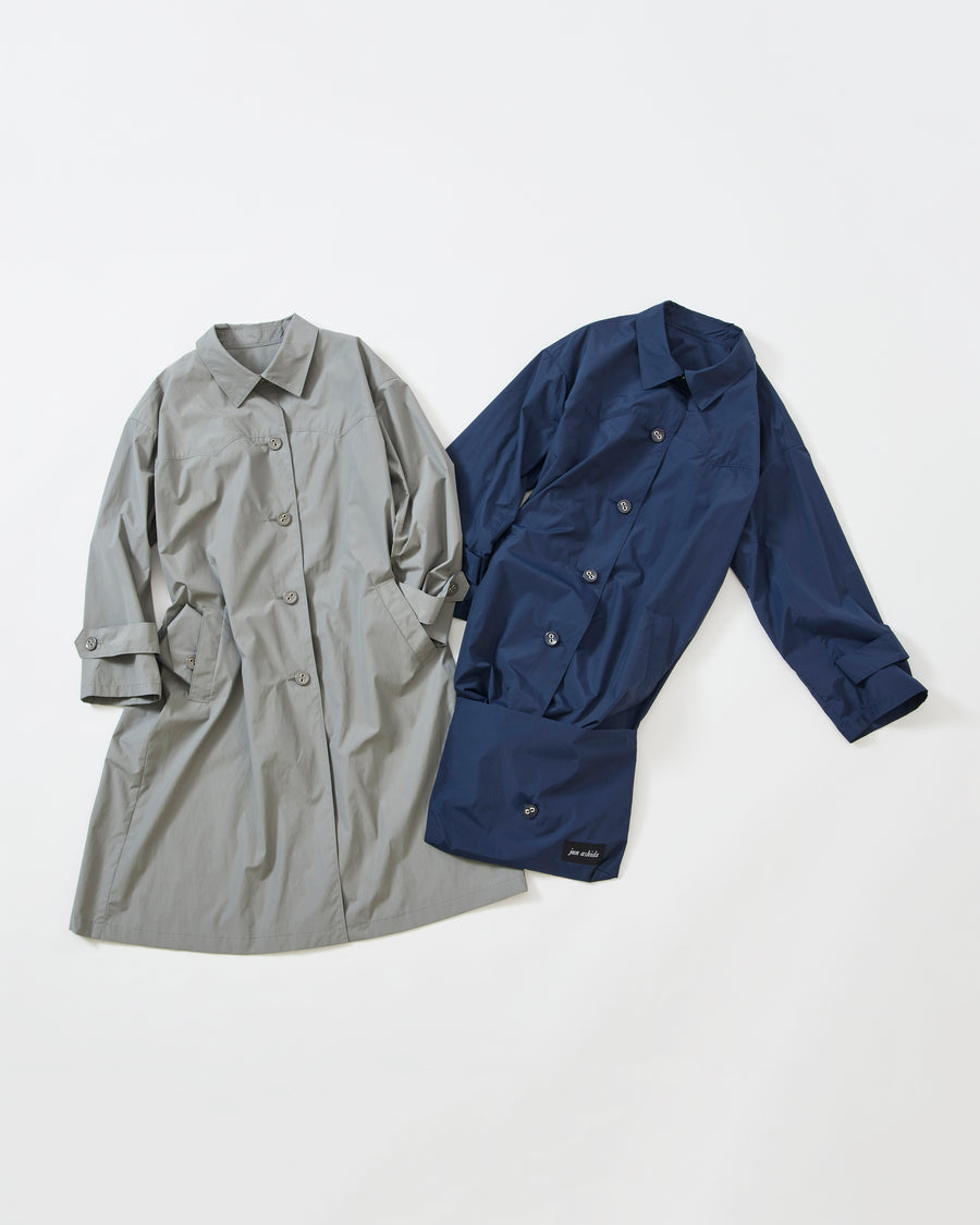 A-line Balmacaan Coat