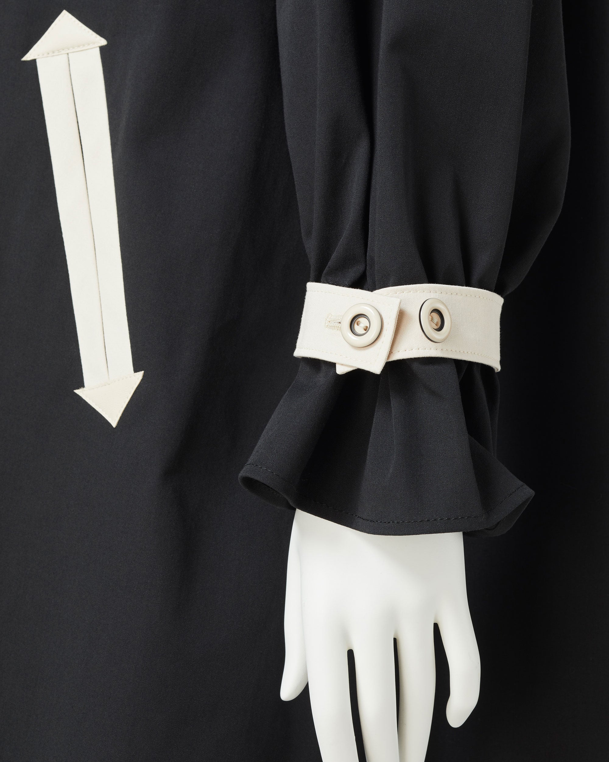 Cotton gabardine half spring coat