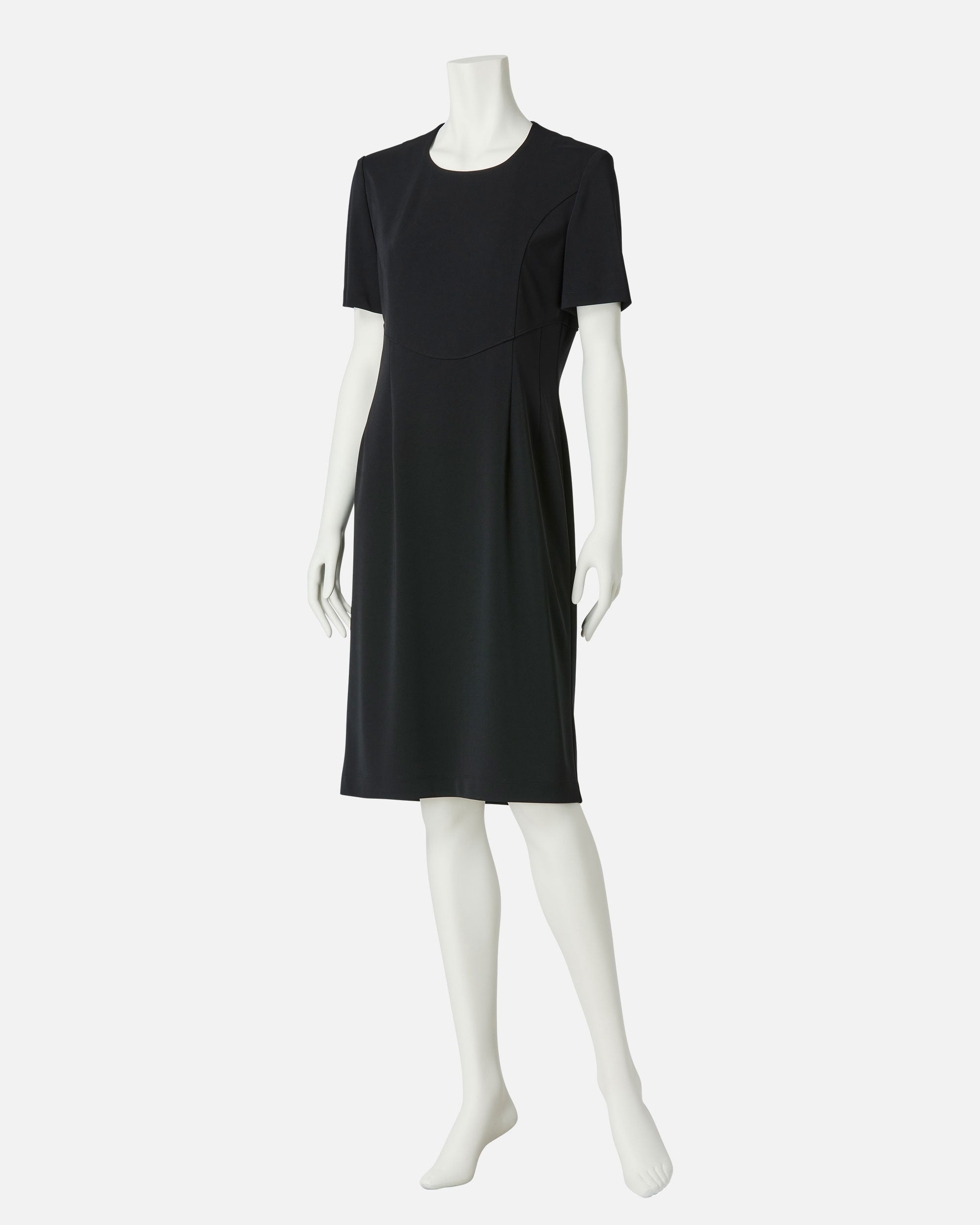 Multi-Platique Short Sleeve Dress