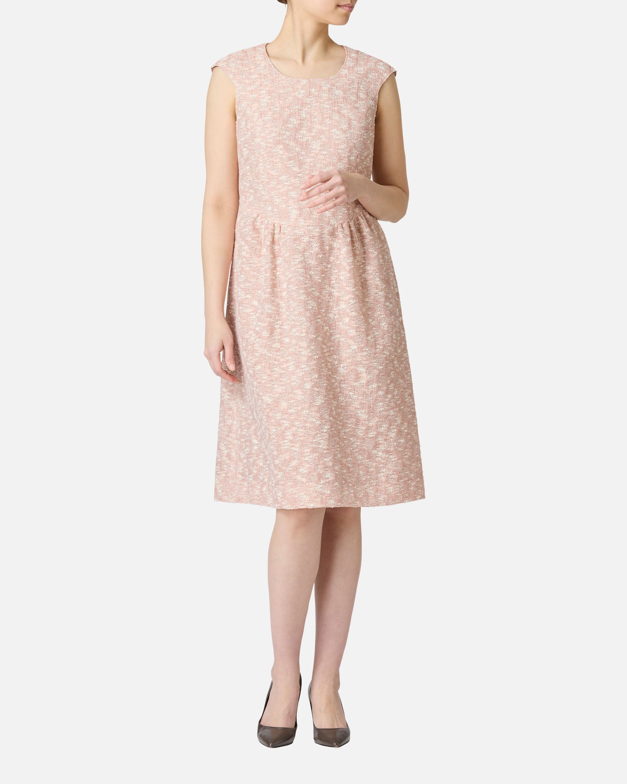 Natural Line Jacquard Dress