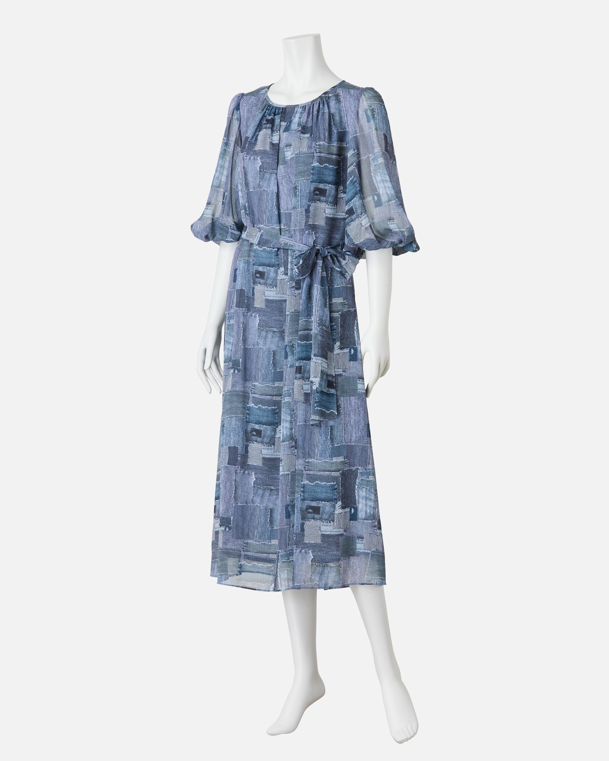 Georgette print dress