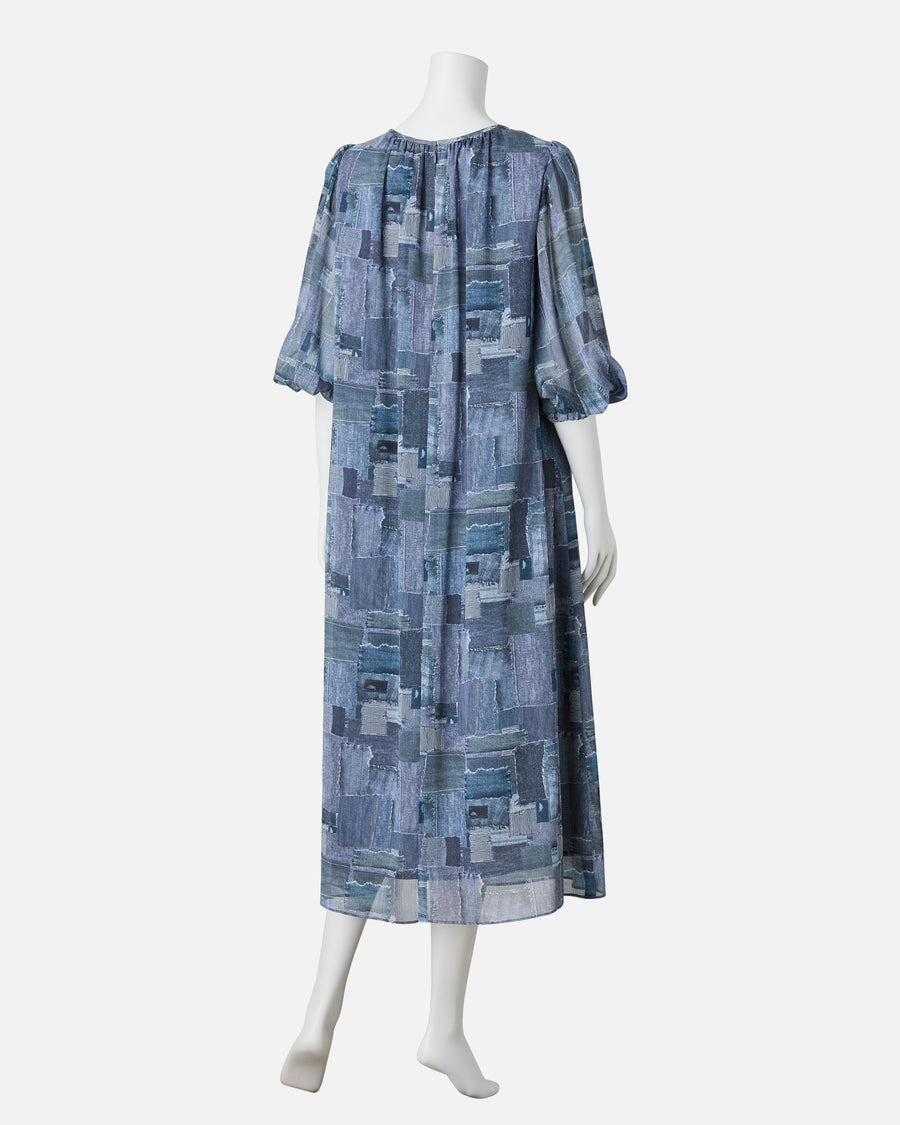 Georgette print dress