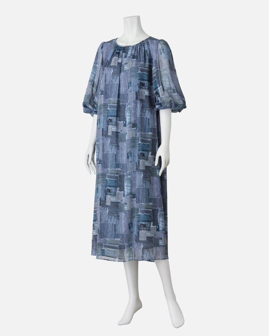 Georgette print dress