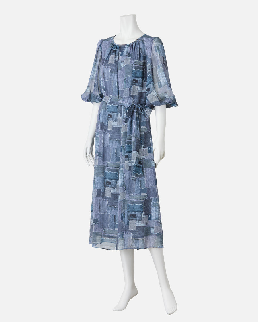 Georgette print dress