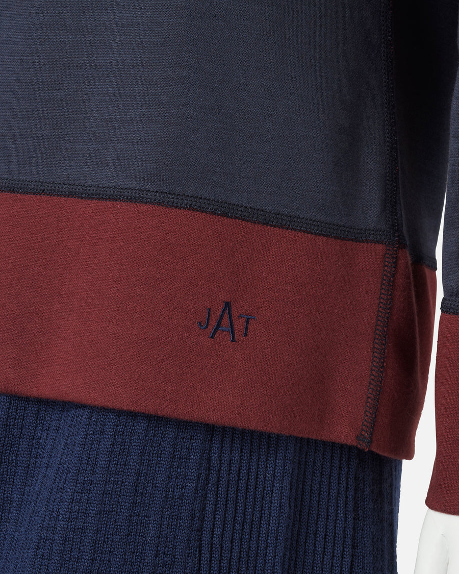 Reversible Silk Cotton Jersey Pullover