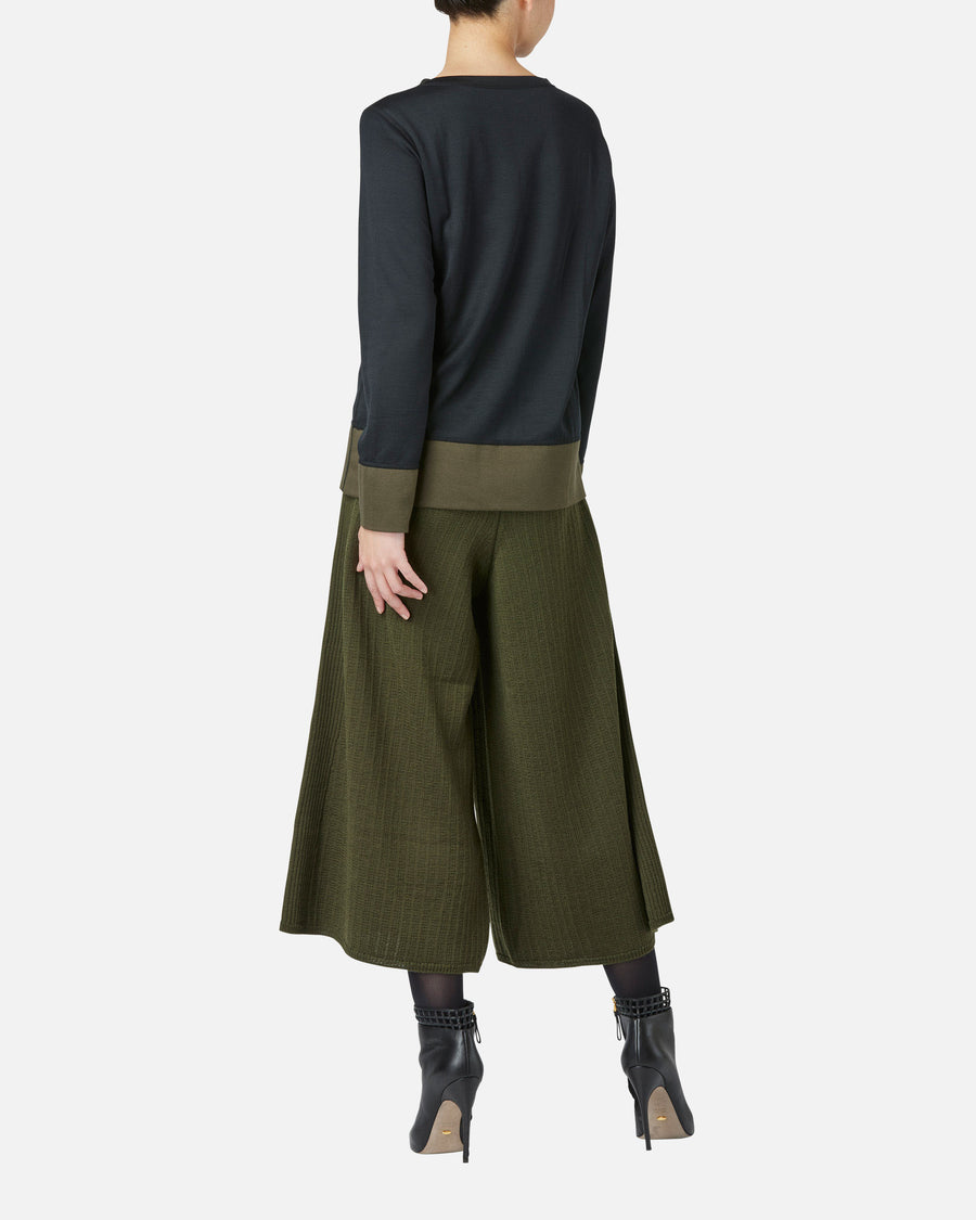 Reversible Silk Cotton Jersey Pullover