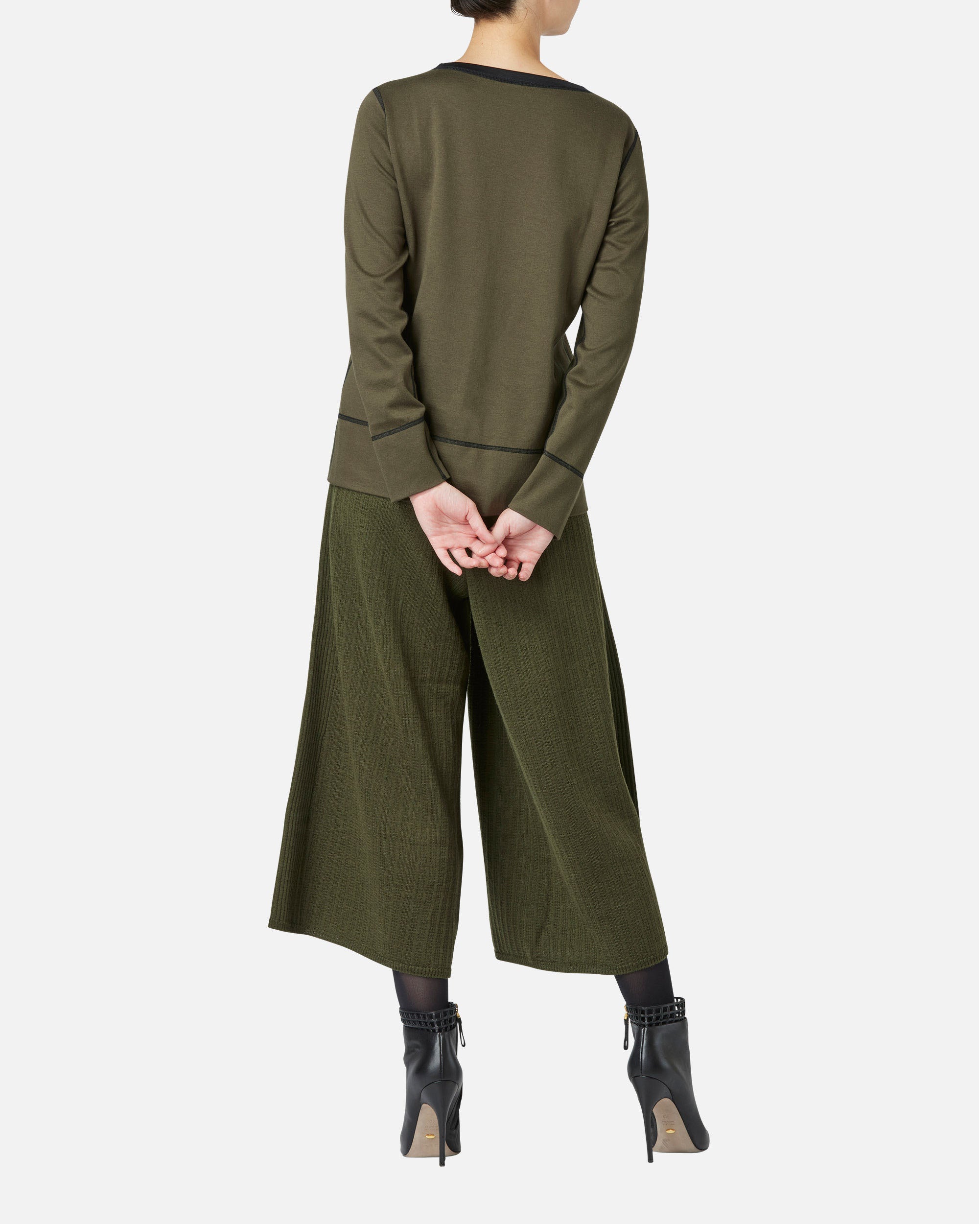 Reversible Silk Cotton Jersey Pullover