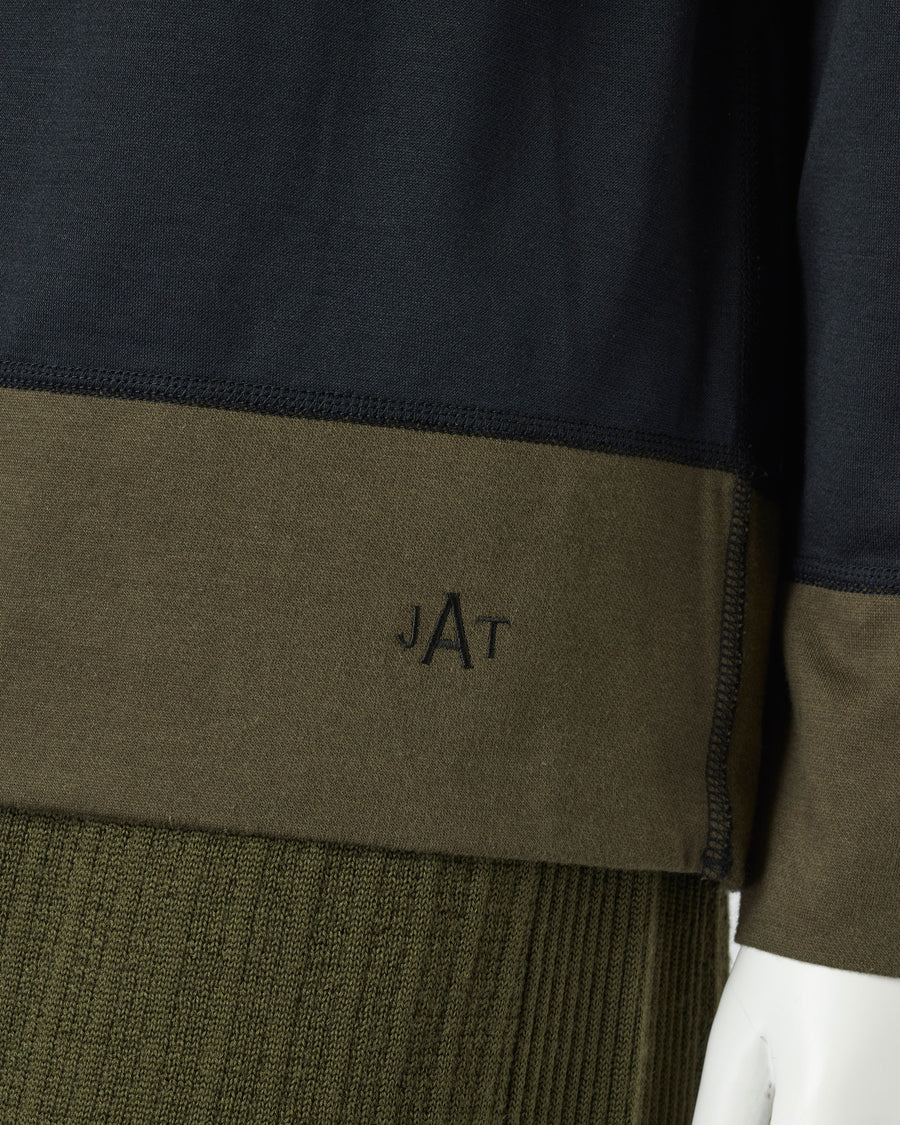 Reversible Silk Cotton Jersey Pullover
