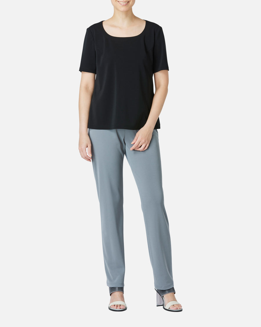 Multi-Platique short sleeve blouse